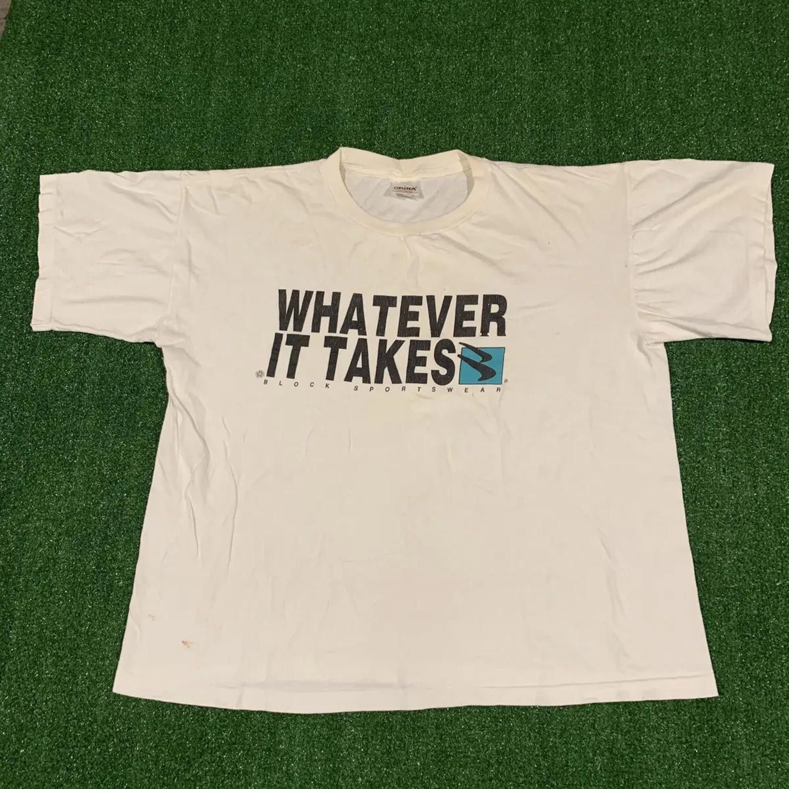 Other Vintage 90s Single Stitch whatever it takes Nike t-shirt Size US L / EU 52-54 / 3 - 1 Thumbnail
