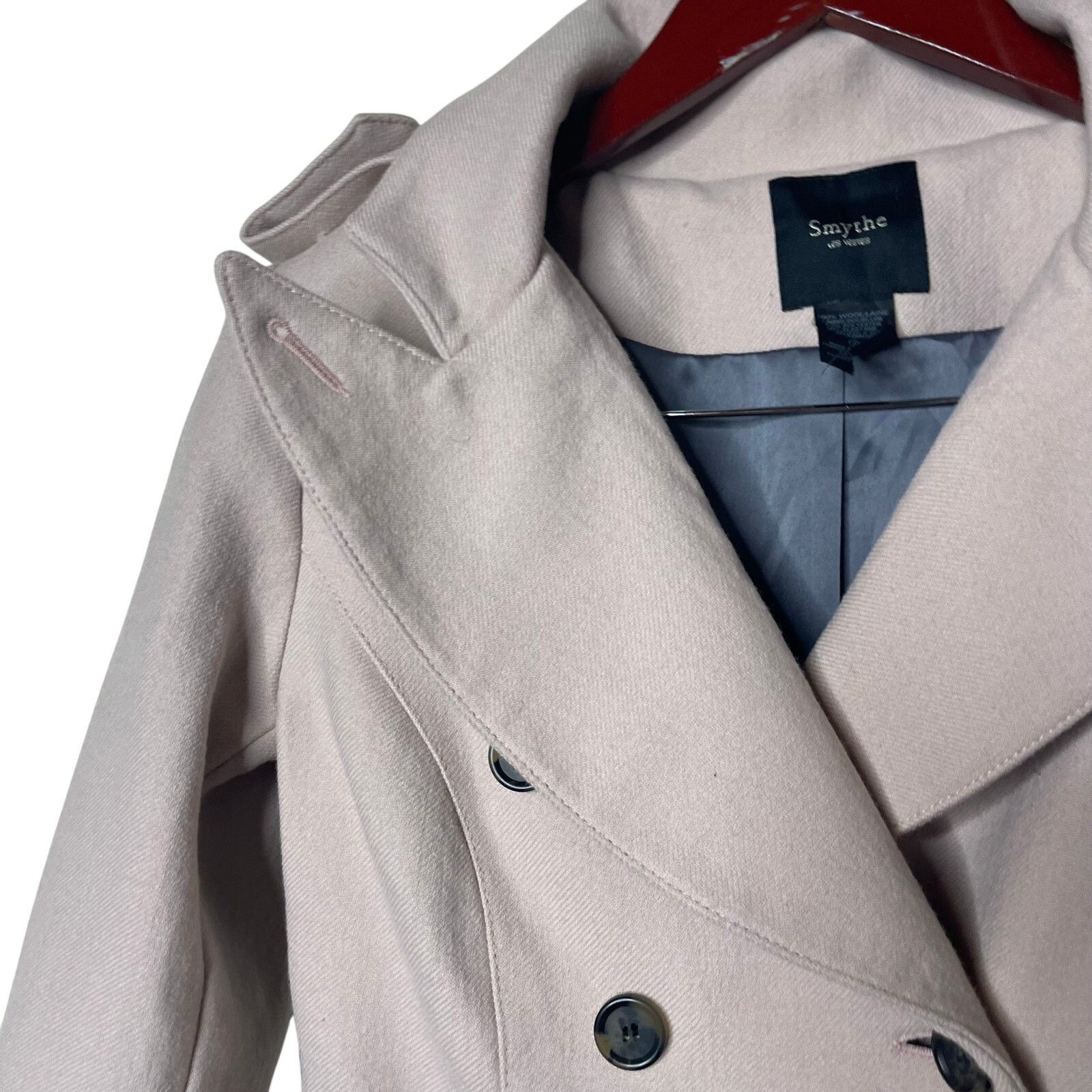 SMYTHE Smythe 'Les Vestes' Wool lilac Button Structured Coat US 6 Size M / US 6-8 / IT 42-44 - 6 Thumbnail