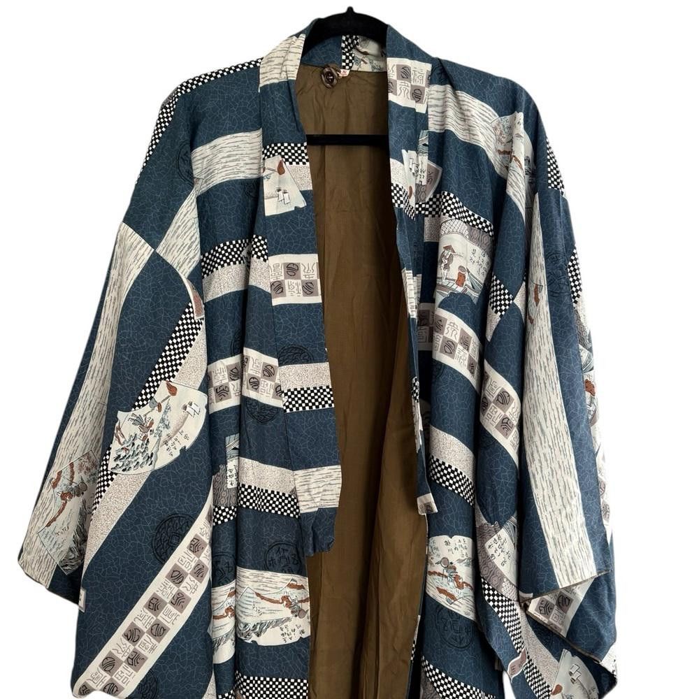 Japanese Brand × Vintage Made in Japan Two Layer Reversible Kimono Robe Jacket Size US S / EU 44-46 / 1 - 6 Thumbnail