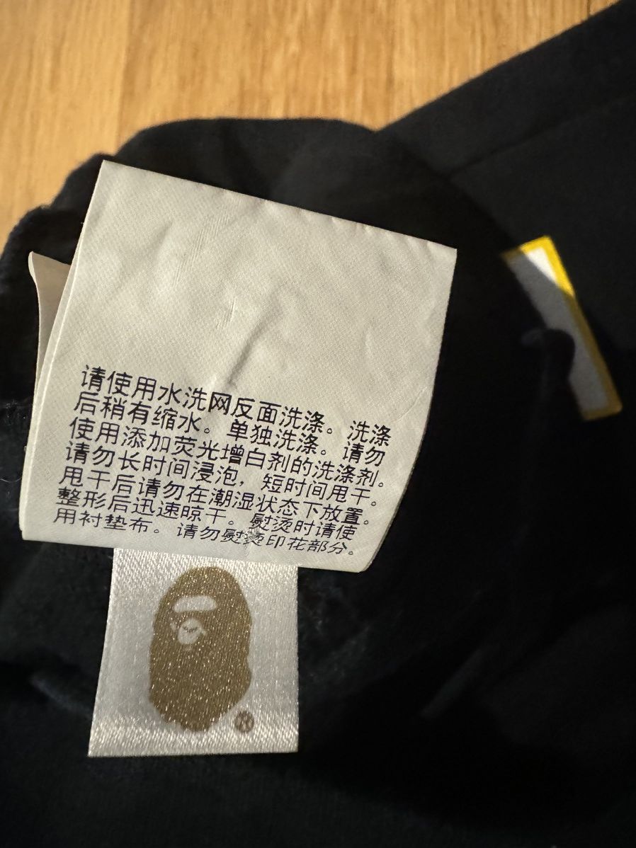 Bape Bape black and yellow joggers Size US 32 / EU 48 - 9 Thumbnail