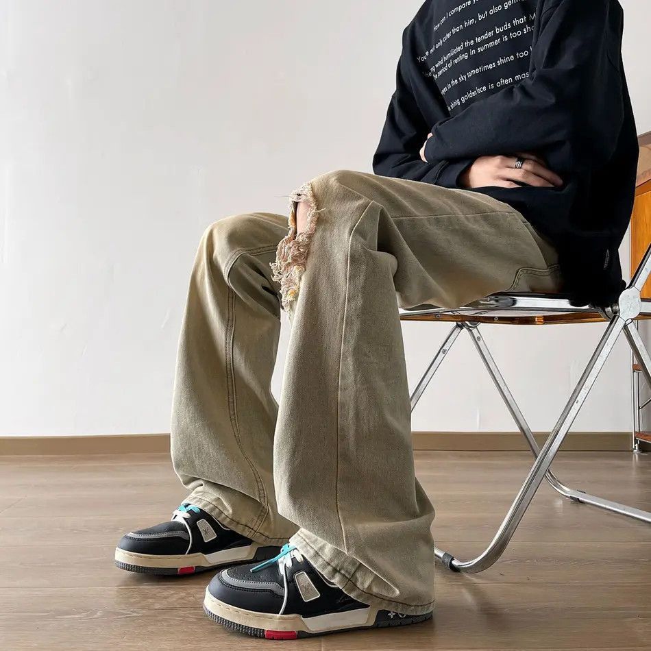 Japanese Brand Retro straight tube loose slightly flared jeans Size US 32 / EU 48 - 4 Thumbnail