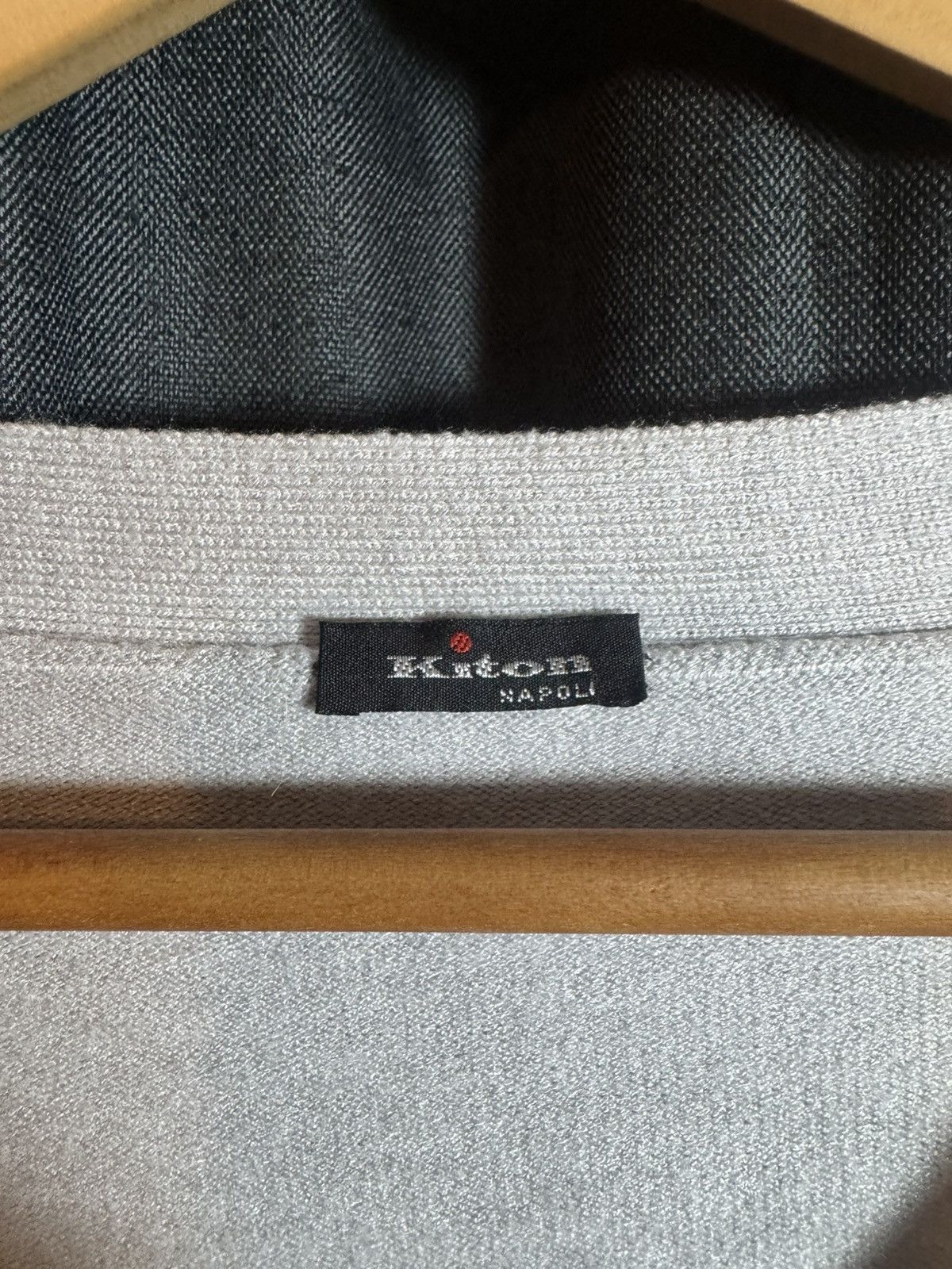 Kiton Kiton Napoli Men’s Cardigan Sweater Grey Size L Size US L / EU 52-54 / 3 - 2 Thumbnail