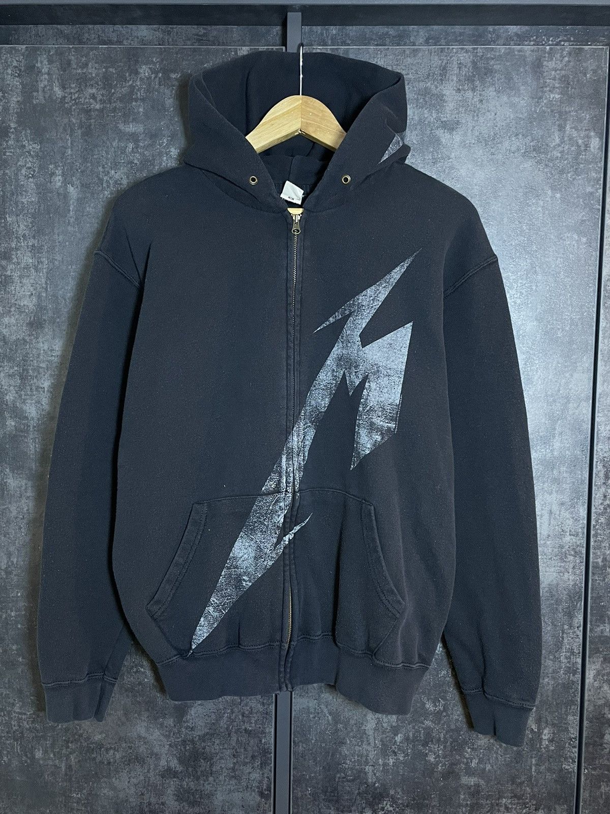 Band Tees Crazy Metallica Faded Black Zip Hoodie Big Logo Streetwear Size US M / EU 48-50 / 2 - 6 Thumbnail