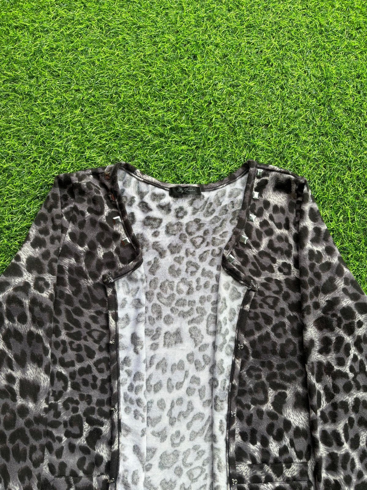 Hysteric Glamour Y2k Sky Bomber Studded Leopard Ifsixwasnine Punk Style Size L / US 10 / IT 46 - 4 Thumbnail