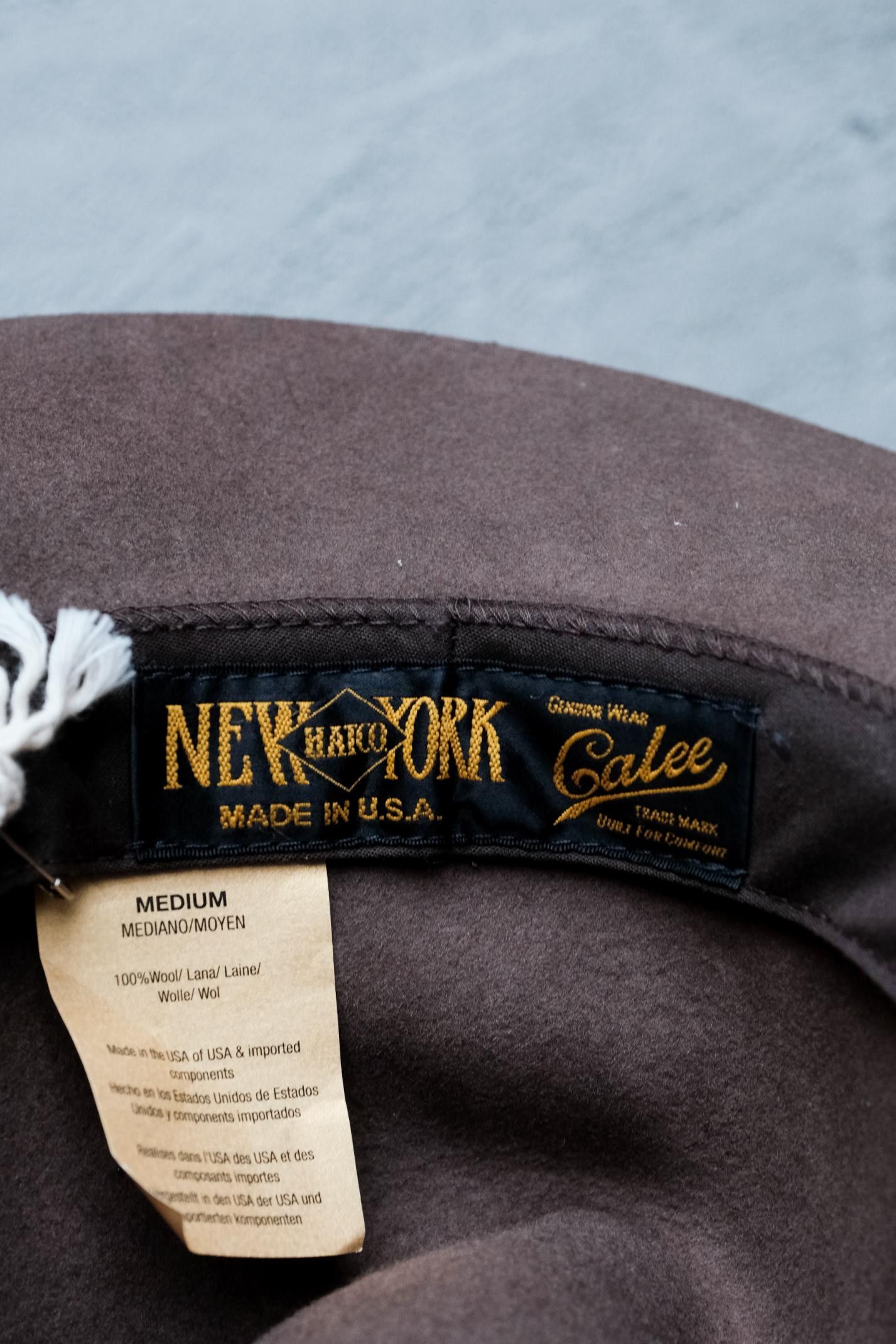 Other CALEE × New York Hat Special Collaboration Wool Fedora Hat Size ONE SIZE - 7 Thumbnail