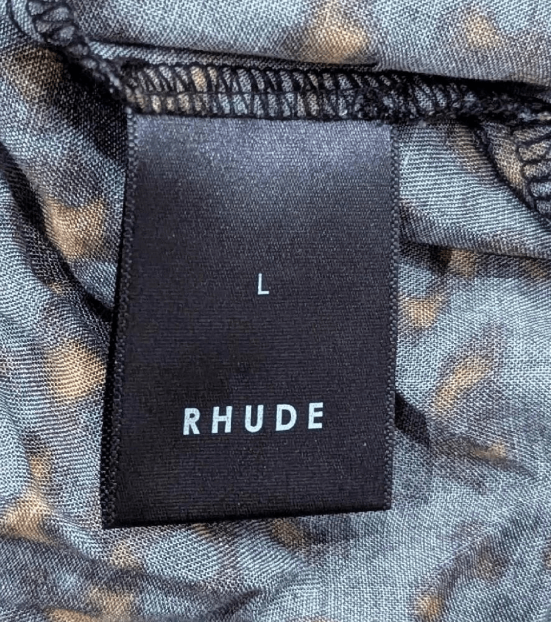 Rhude RHUDE Tortoise Print SS Button Up Camp Shirt Black Large Size US L / EU 52-54 / 3 - 5 Thumbnail