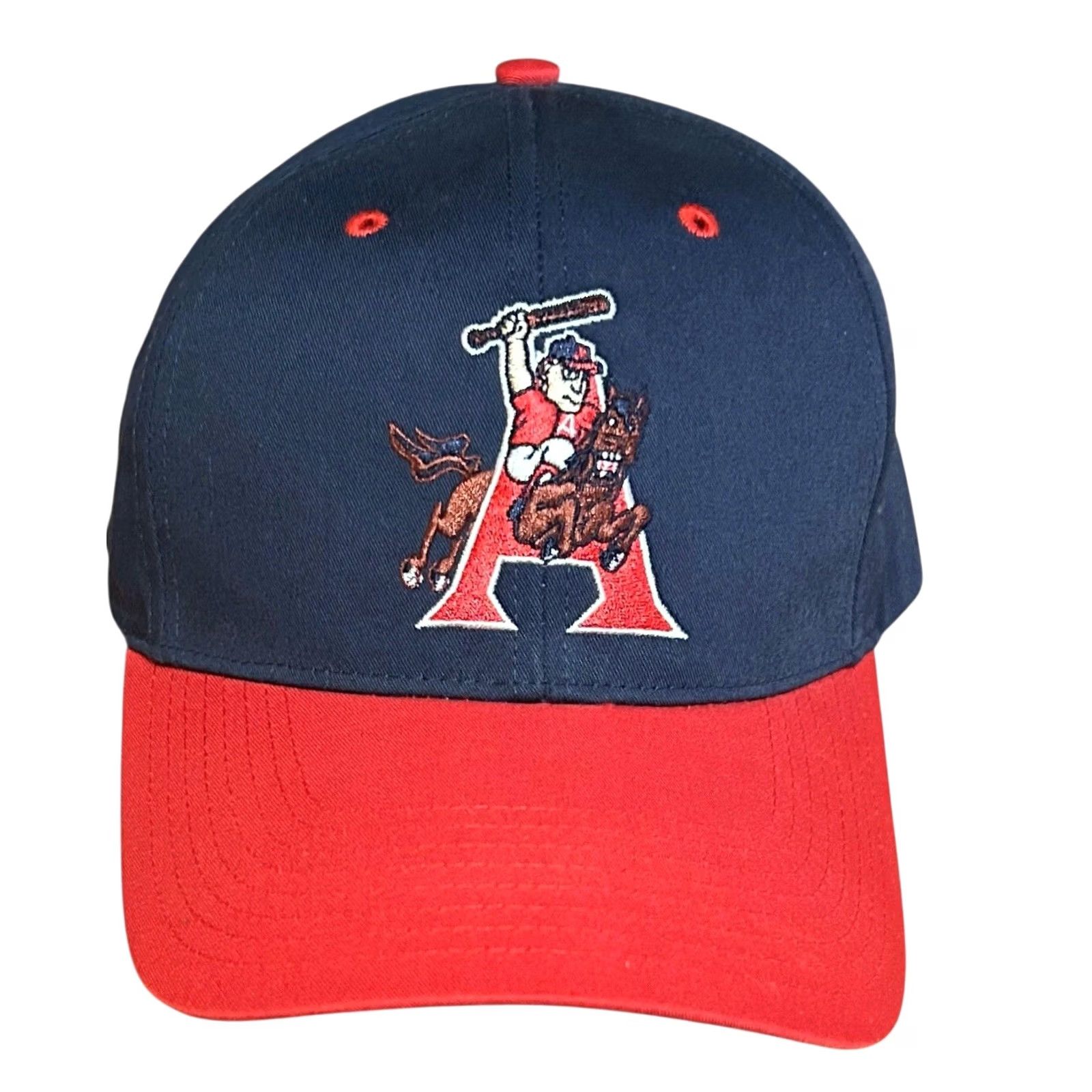 Vintage VINTAGE Arkansas Travelers Baseball Hat Cap Y2K Minor League Blue & Red Mens Adjustable One Size Cotton Polyester Canvas Knit Bre athable Size ONE SIZE - 2 Thumbnail