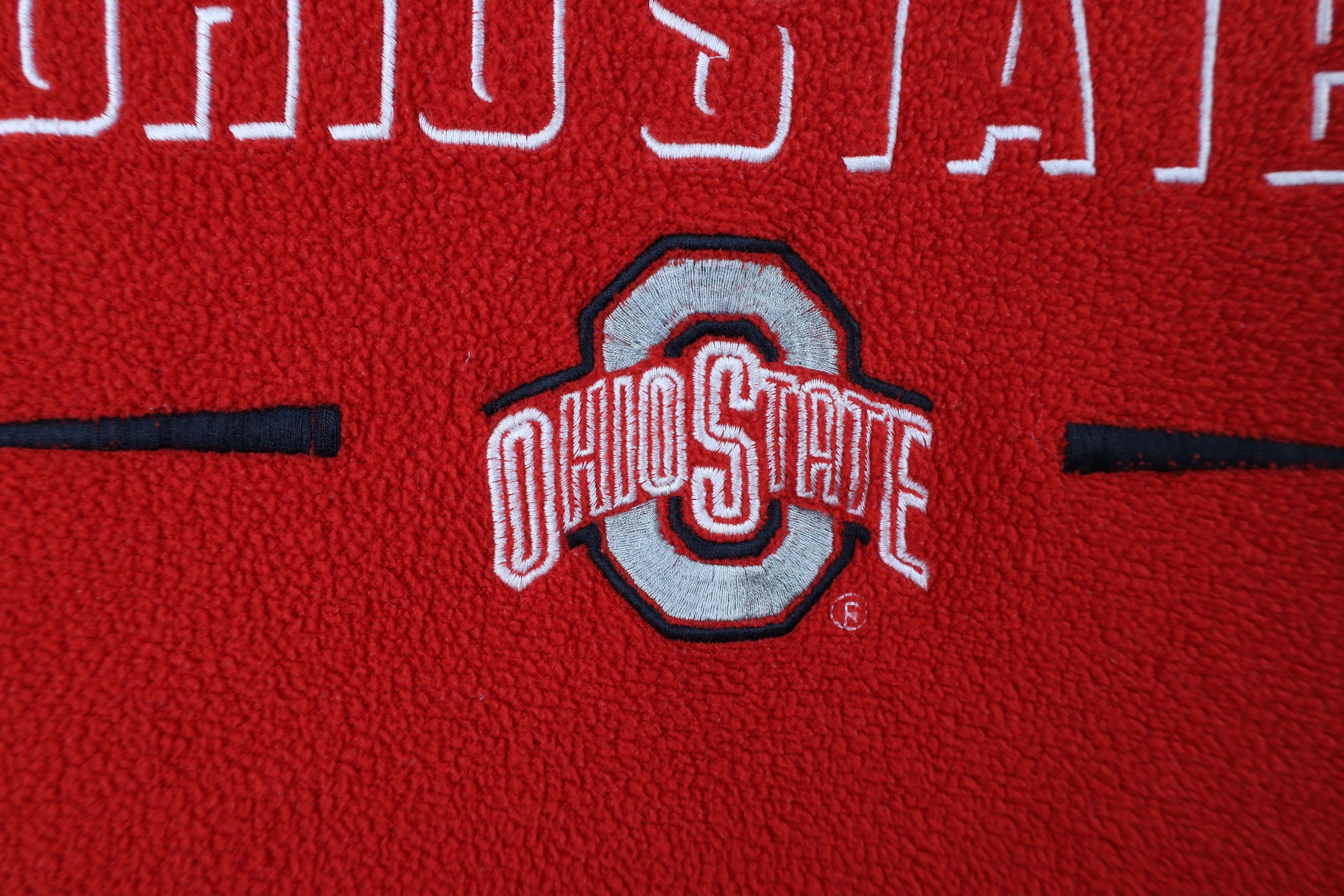 Vintage Vintage 90s Shadow Ohio State University Fleece Sweater Size US M / EU 48-50 / 2 - 5 Thumbnail
