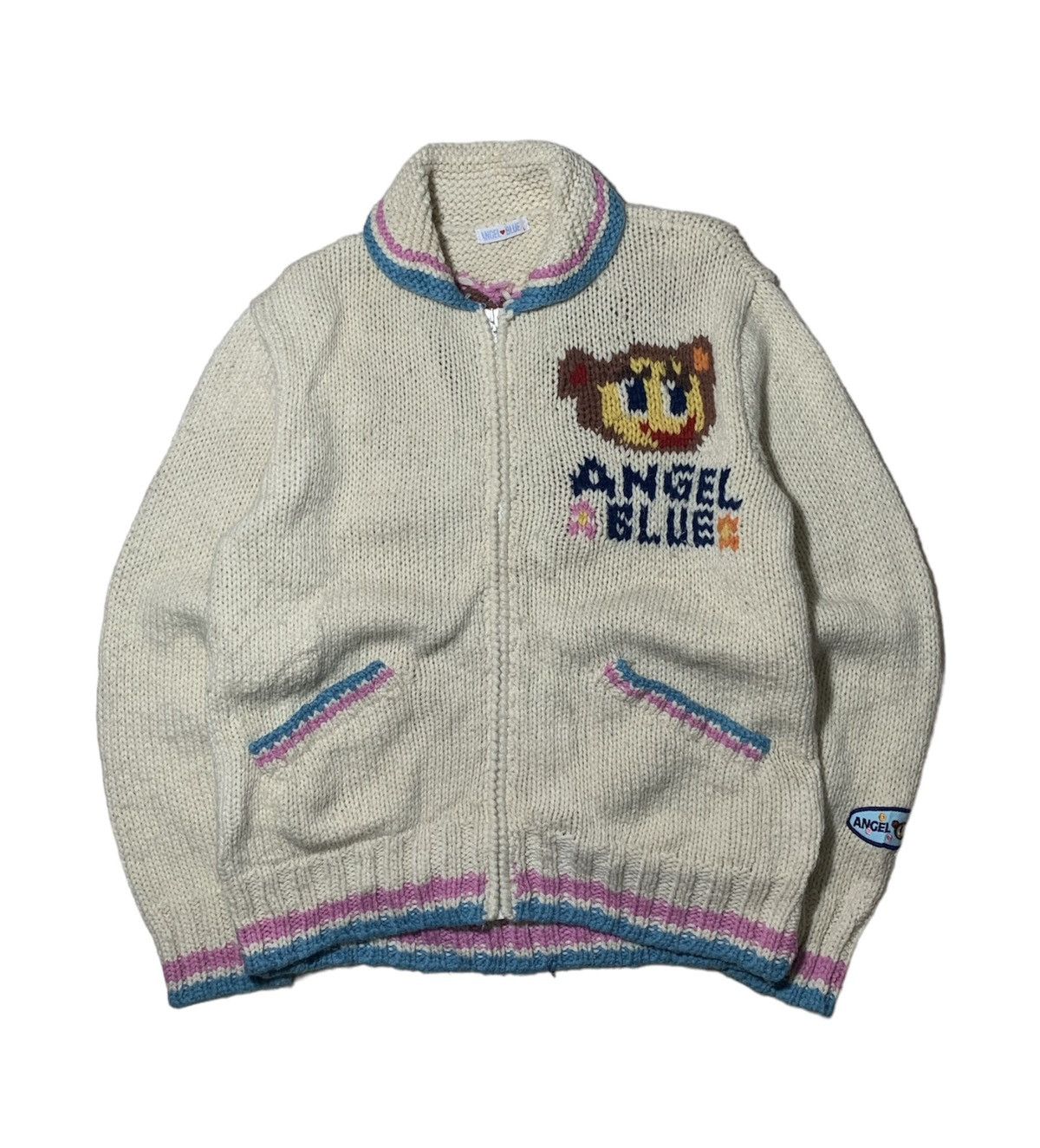 Angel Blue Y2k Angel Blue Angels Cute knitwear jacket Size L / US 10 / IT 46 - 1 Thumbnail