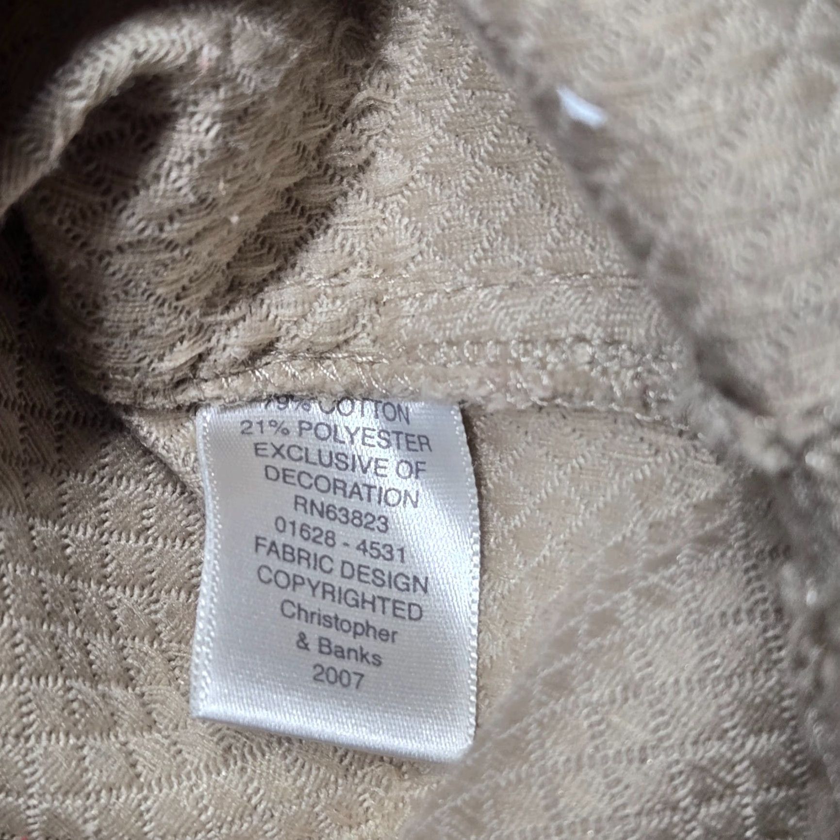 Vintage Christopher & Banks Jacket Adult XL Brown Fall Casual Womens Size XL / US 12-14 / IT 48-50 - 4 Thumbnail