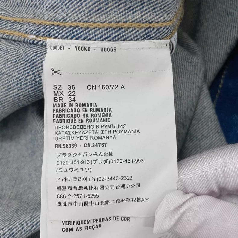 Prada Prada Blue denim jacket Size XS / US 0-2 / IT 36-38 - 7 Thumbnail
