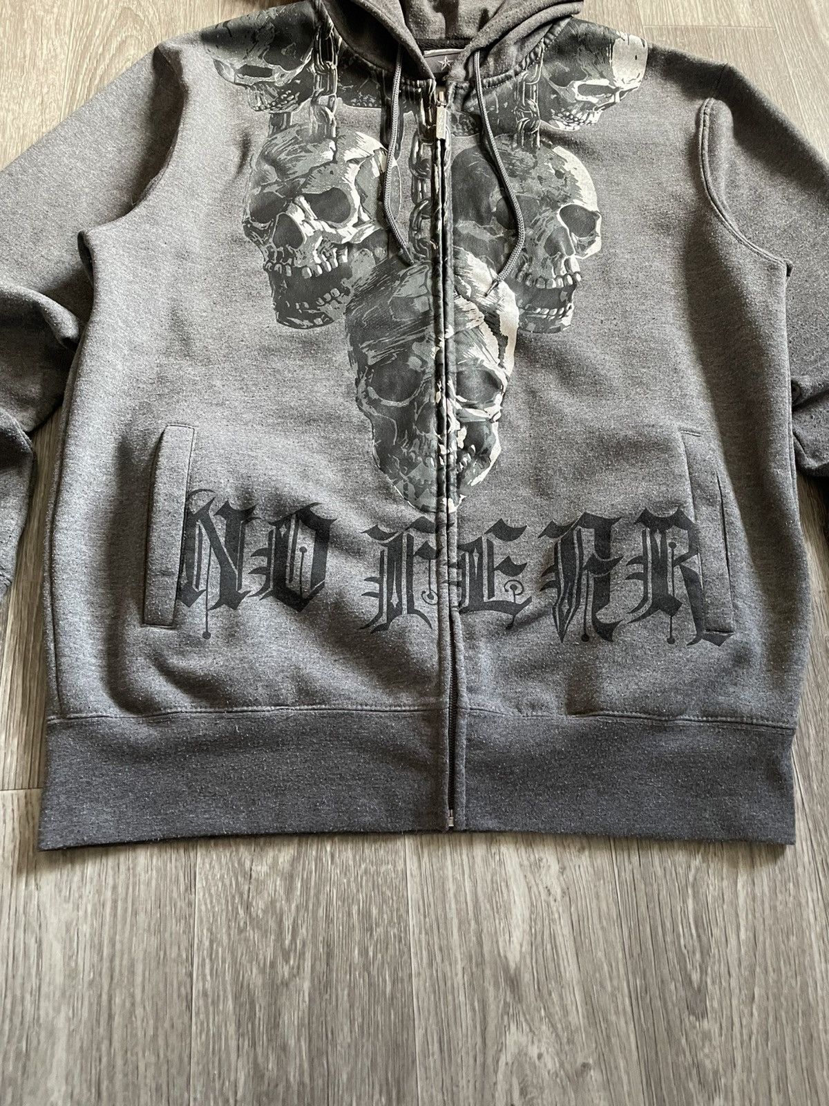 No Fear Vintage No Fear Skulls Graphic Print Zip Up Hoodie Y2K Rap Size US M / EU 48-50 / 2 - 4 Thumbnail