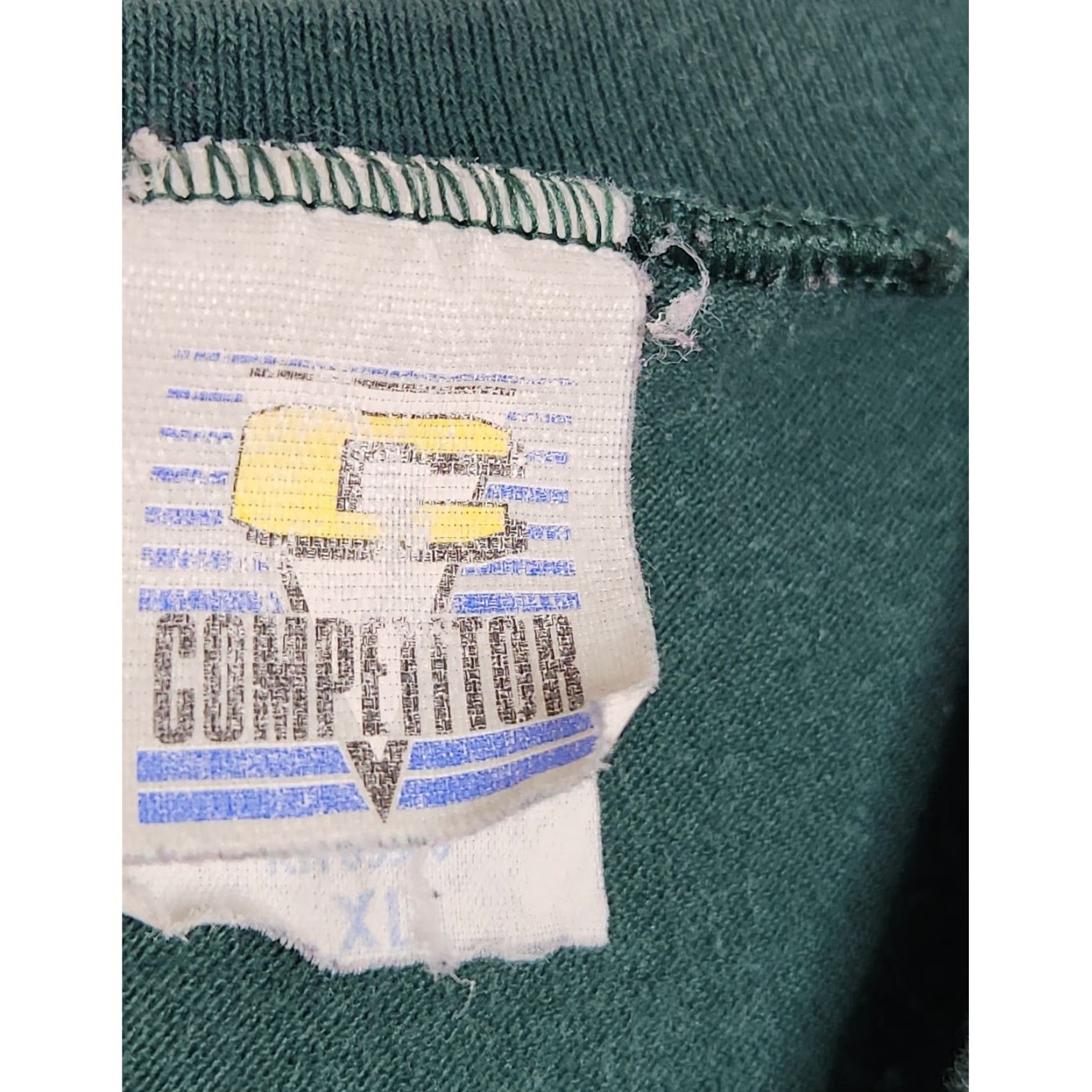 NFL VINTAGE ’93 Green Bay Packers Cotton Jersey Spellout Logo XL Wisconsin NFL Shirt Mens XL Green 90s Vintage Logo Spellout Wisconsin NFL Size US XL / EU 56 / 4 - 4 Thumbnail