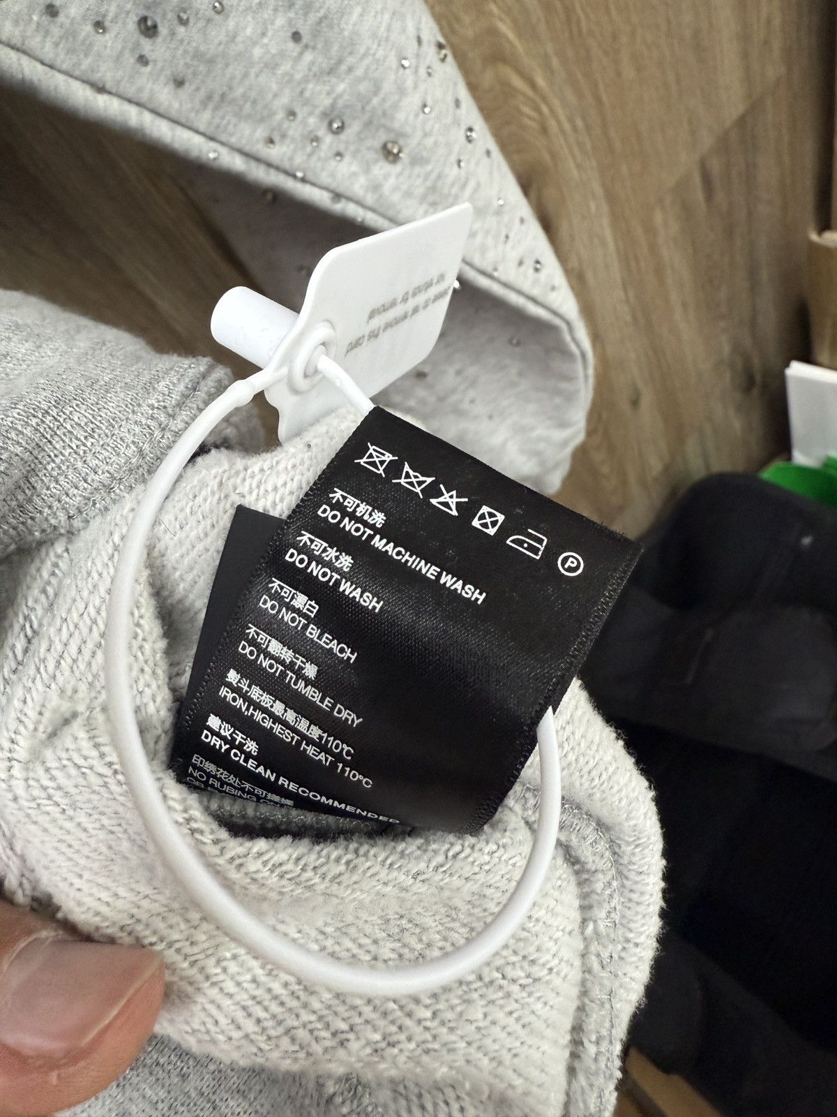 Birth of Royal Child Birth Royal Child Grey Crystal Hoodie Size US M / EU 48-50 / 2 - 12 Thumbnail