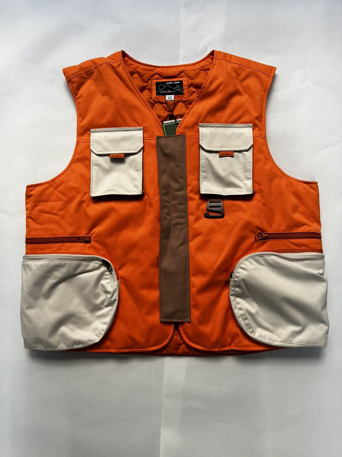 image of Eddie Bauer X Homme Femme Fw22 Vest in Orange, Men's (Size Large)