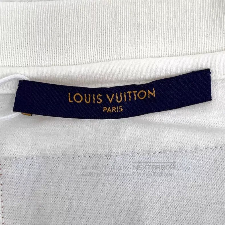 Louis Vuitton Louis Vuitton 22 White Watercolor Floral Print Crew Neck S Size US XXL / EU 58 / 5 - 6 Thumbnail