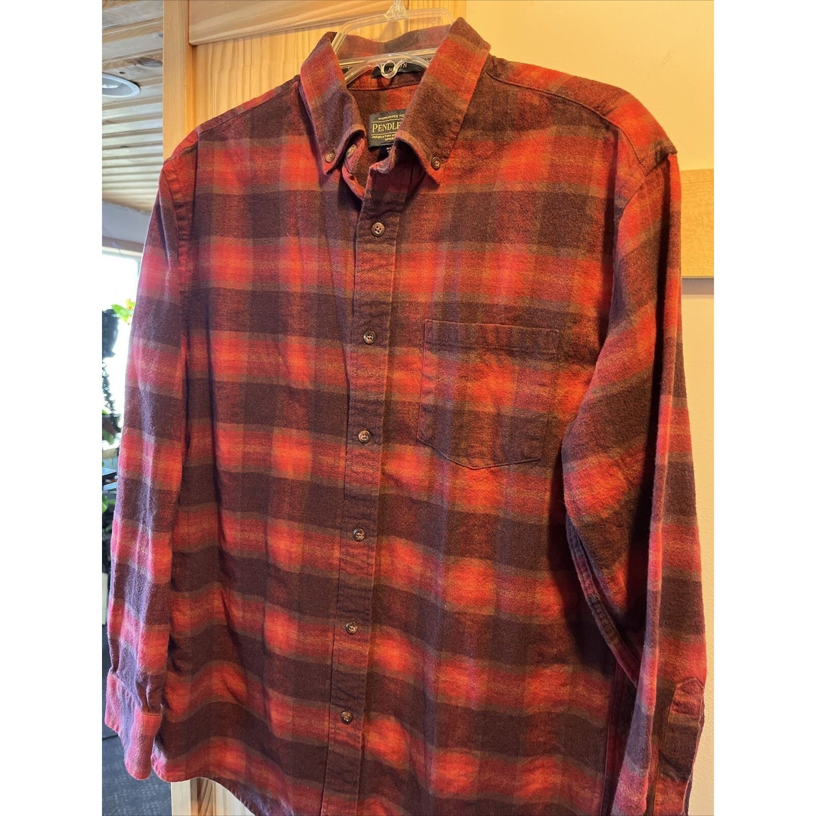 Pendleton Pendleton mason men’s M red plaid LS cotton flannel shirt Size US M / EU 48-50 / 2 - 7 Thumbnail