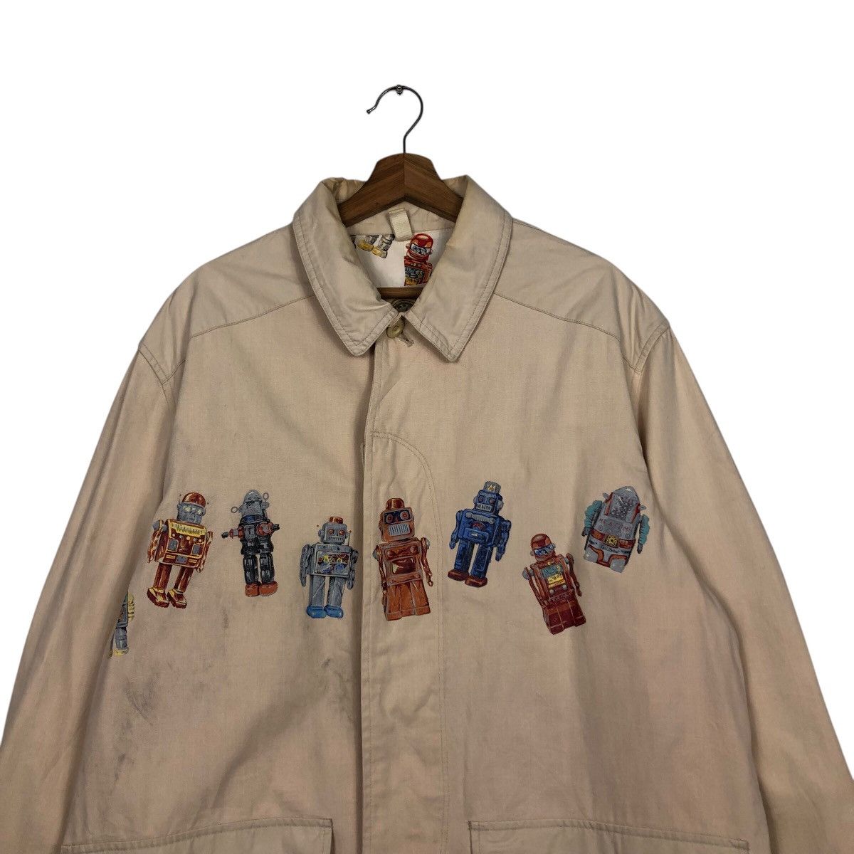 Japanese Brand × Karl Helmut 📌Vintage Chore Worker Jacket Karl Helmut Big Logo Lining Size US L / EU 52-54 / 3 - 4 Thumbnail