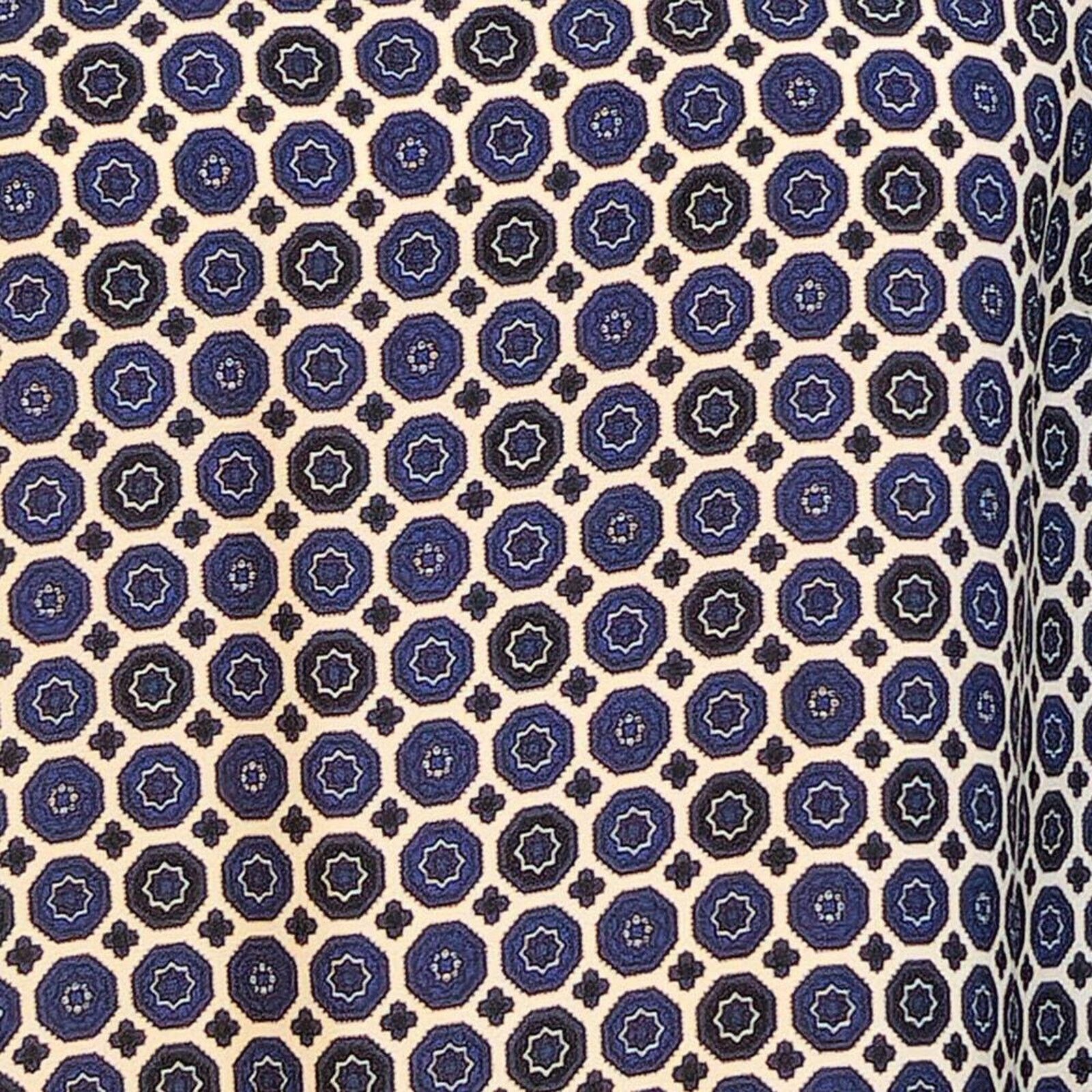 Other Kenar Blue Geometric Print 3/4 Sleeve Blouse XS Size XS / US 0-2 / IT 36-38 - 6 Thumbnail