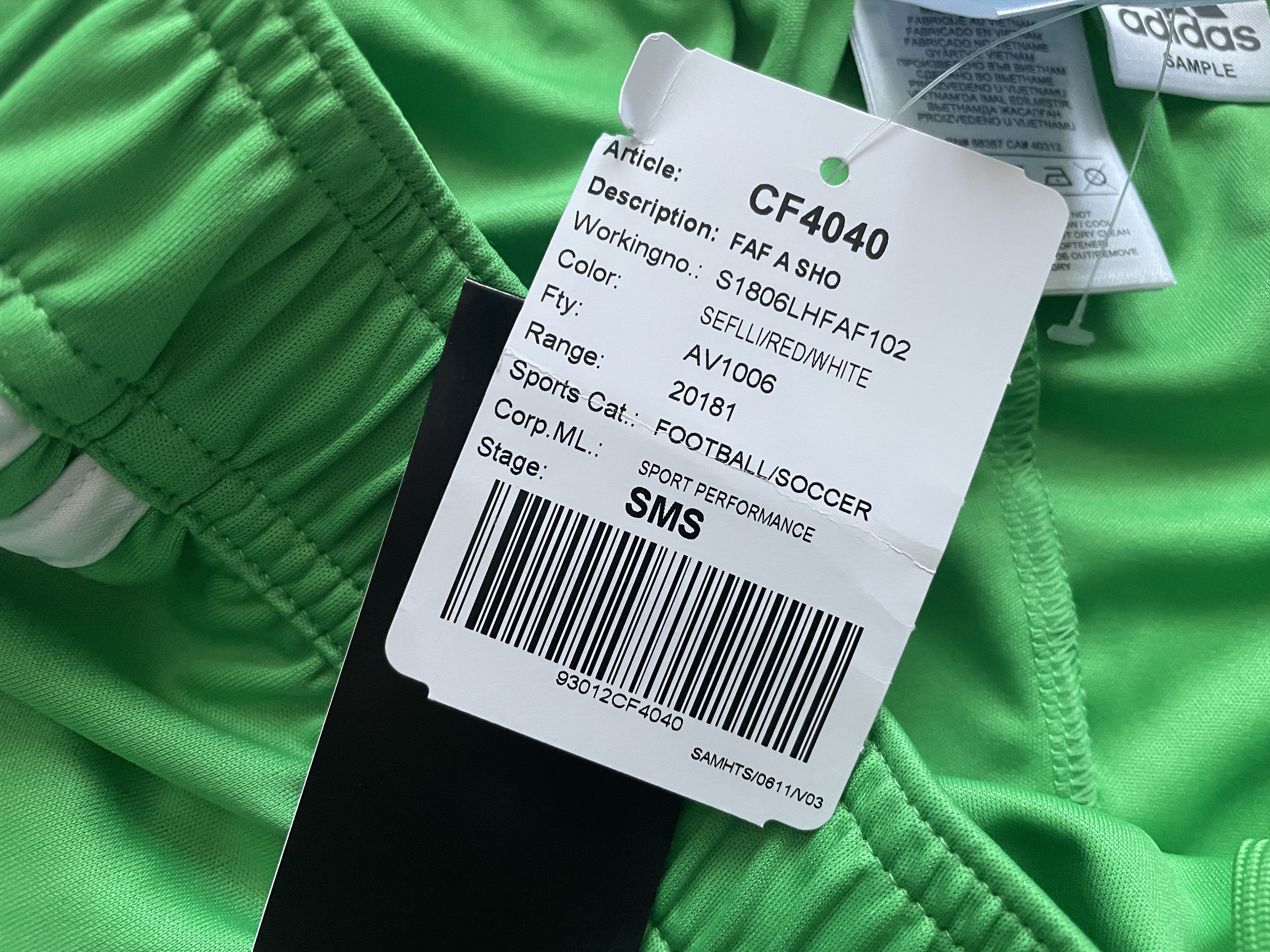 Adidas Algeria Away Football Shorts 2018 Soccer World Cup Size US 32 / EU 48 - 4 Thumbnail
