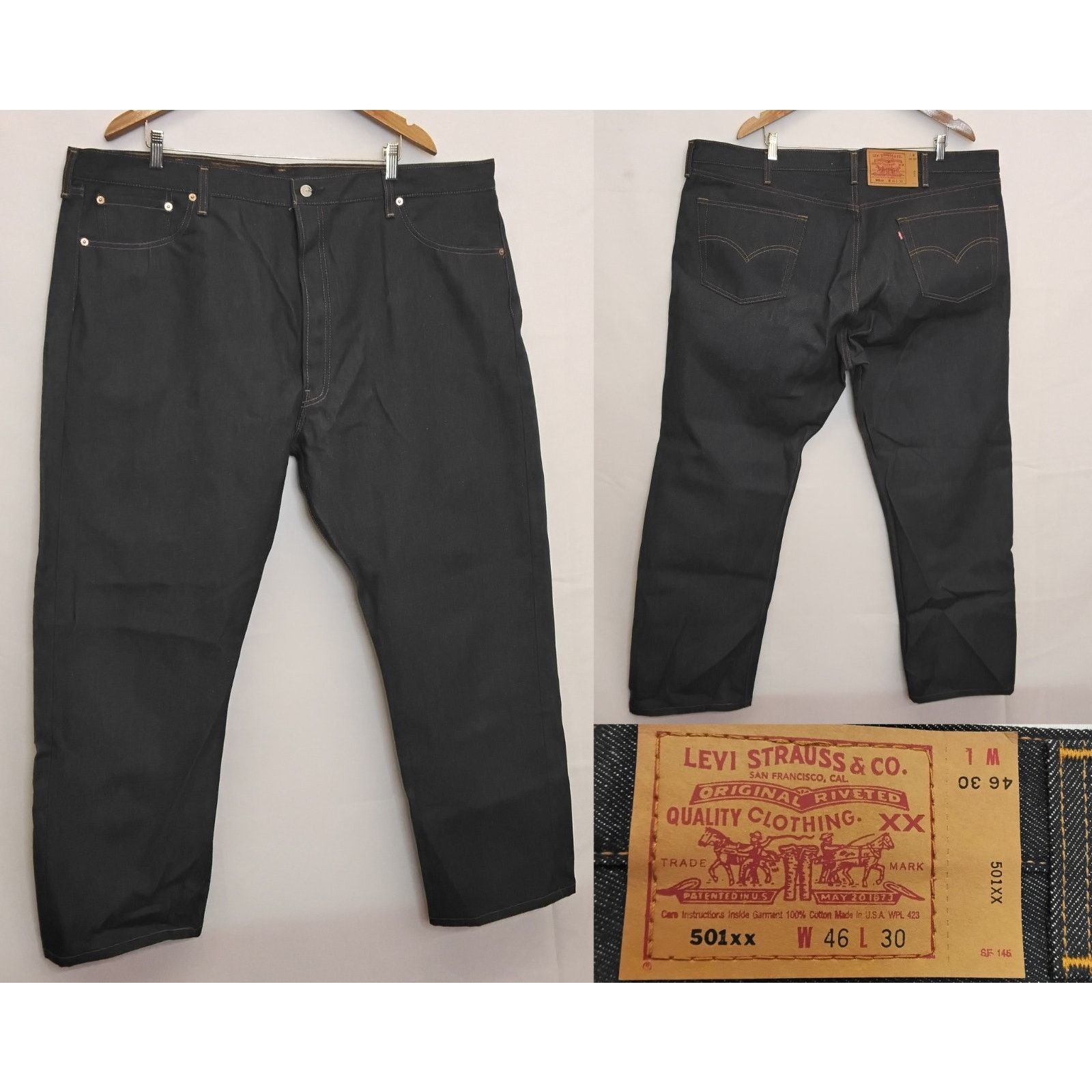 Levi's Levi 501 Jeans Men's Size 46x30 Dark Wash USA Vintage NWOT Size US 44 / EU 60 - 1 Thumbnail