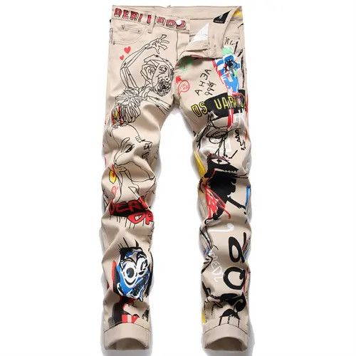 Graffiti Fashion Skinny Jeans