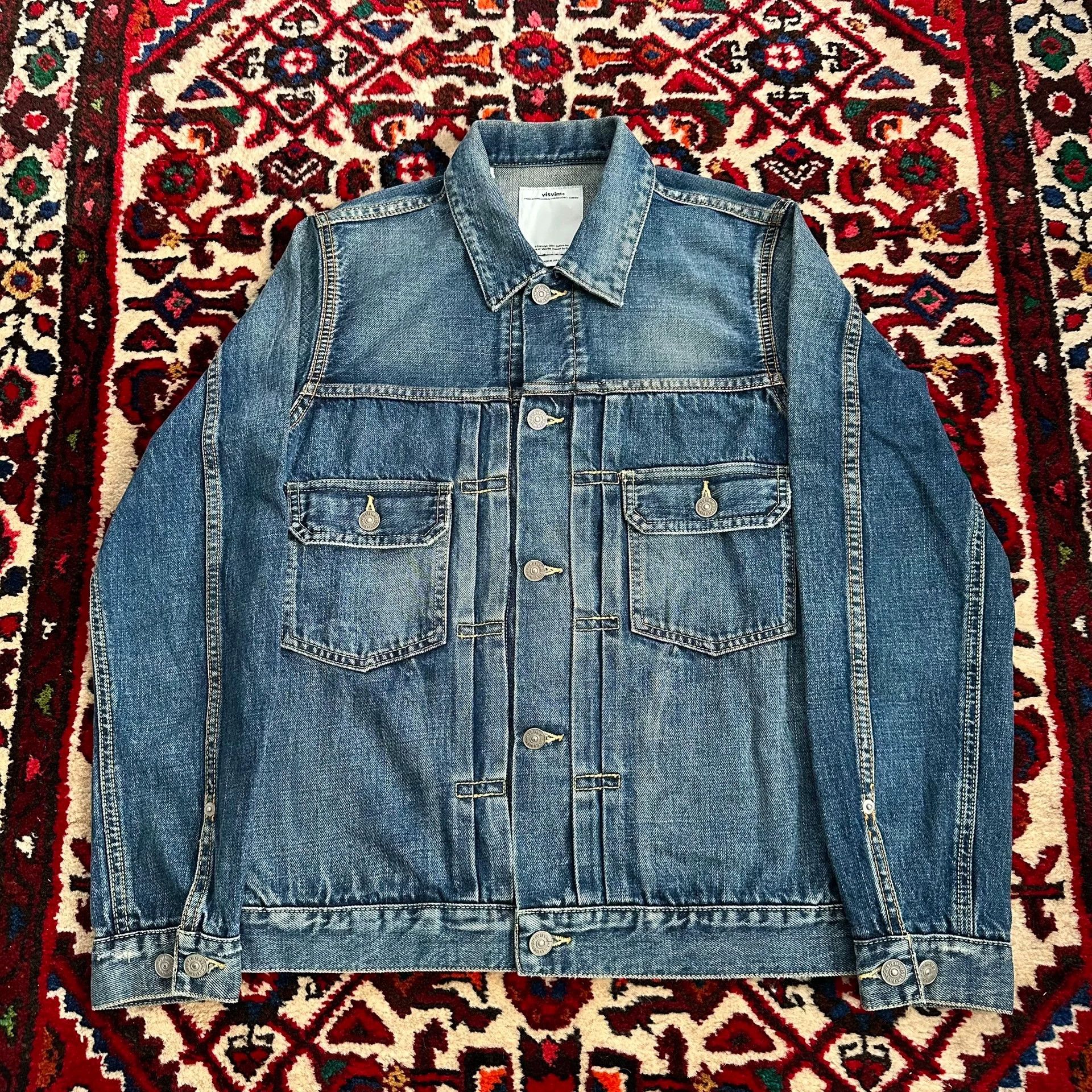 Visvim visvim 12aw 101 Denim Jacket Yellow Mud Wash 2 Size US M / EU 48-50 / 2 - 2 Thumbnail