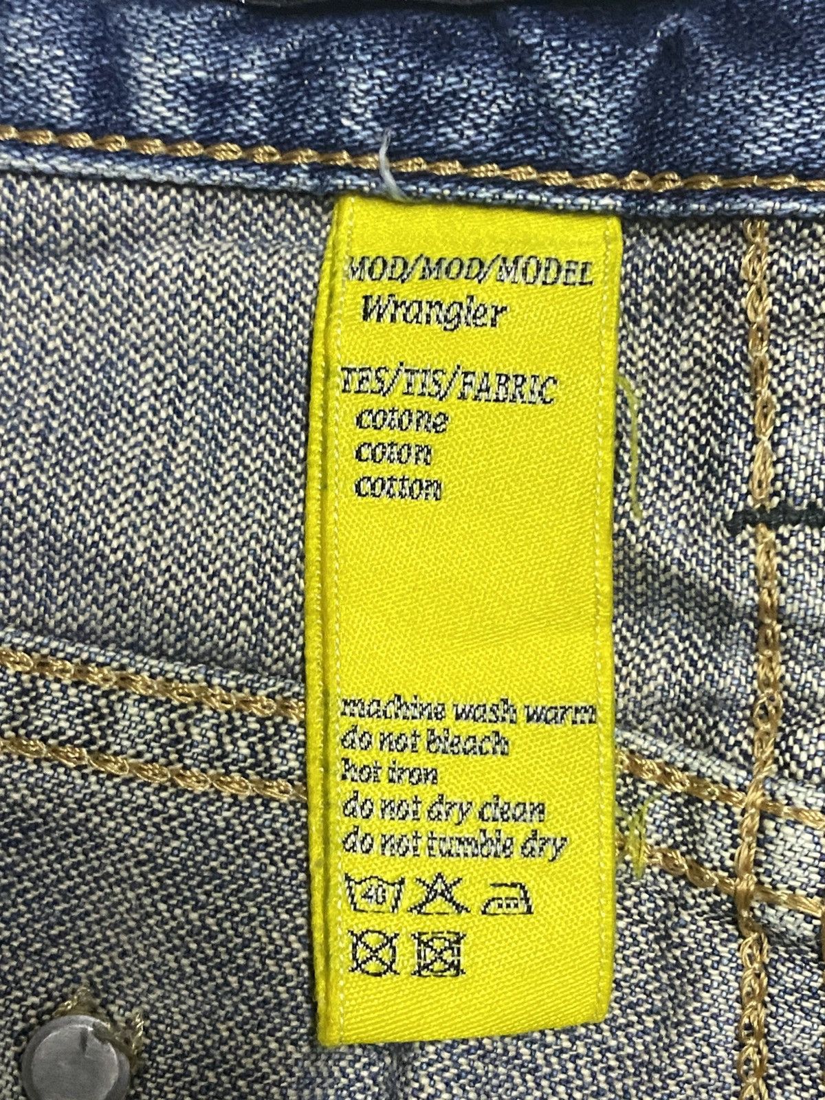 KOZABURO × Wrangler Wrangler Euro Fit Wide Leg Baggy Distressed Jeans Size US 34 / EU 50 - 19 Thumbnail