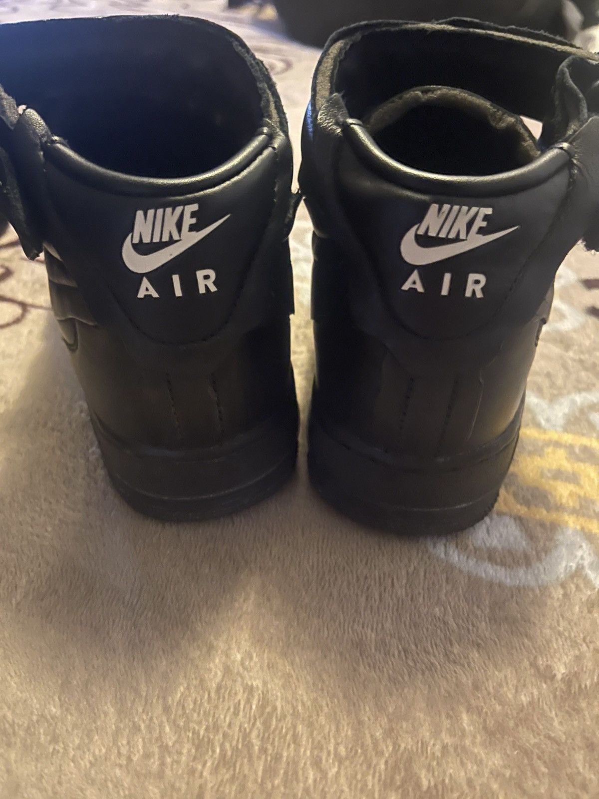 Comme des Garcons Homme Plus Nike x Comme des Garçons Air Force 1 Mid Sneakers Black Size US 8 / EU 41 - 5 Thumbnail