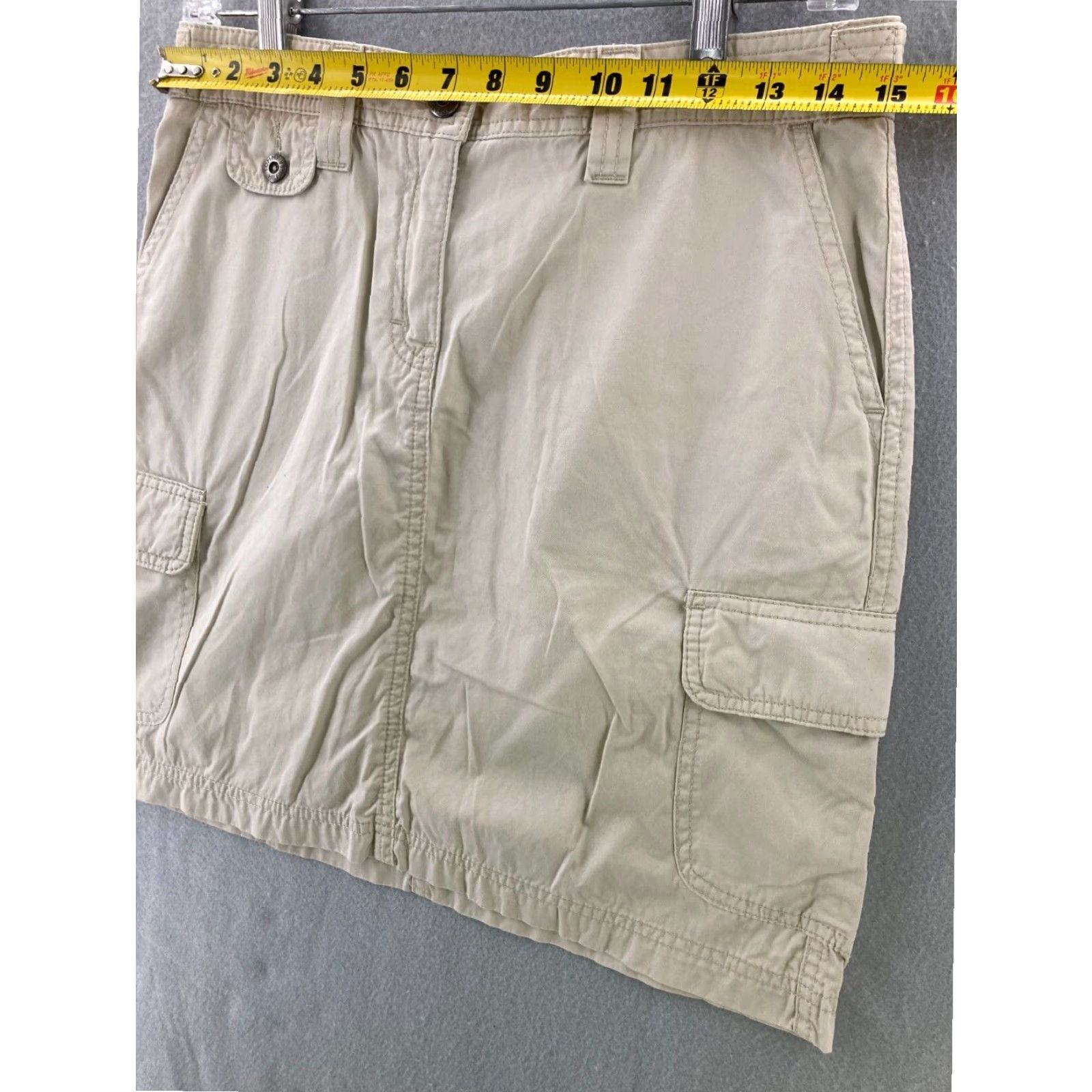 Tommy Hilfiger Tommy Hilfiger Womens Skirt 6 Khaki Tan Cotton Size 28" / US 6 / IT 42 - 2 Thumbnail