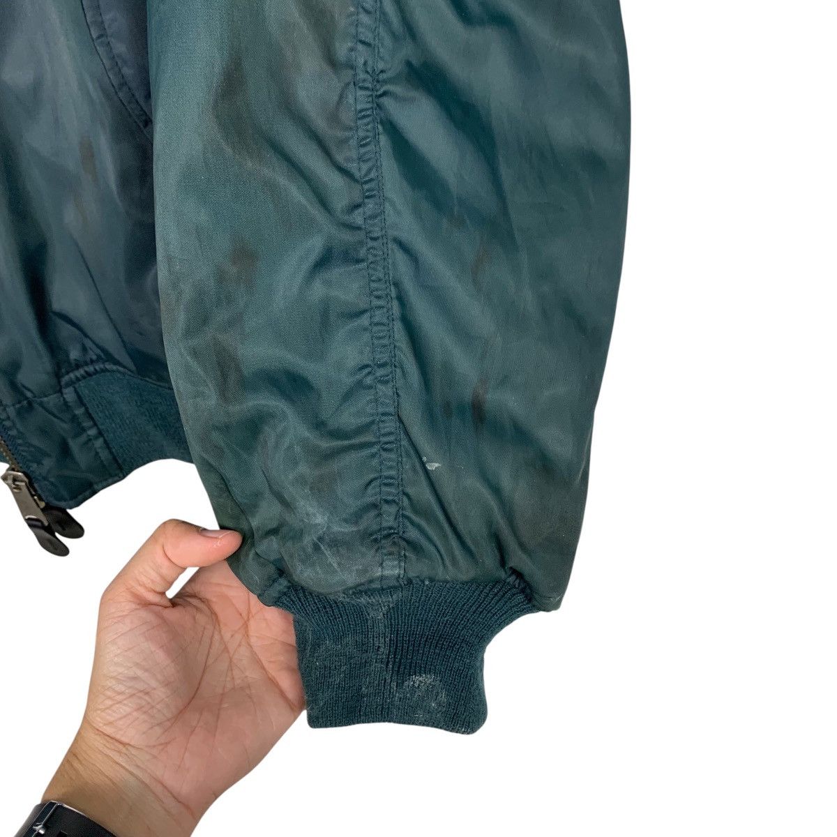 Vintage 90's PHANTOM MILITARY Ma1 Flight Bomber Jacket #2490-C112 Size US L / EU 52-54 / 3 - 15 Thumbnail