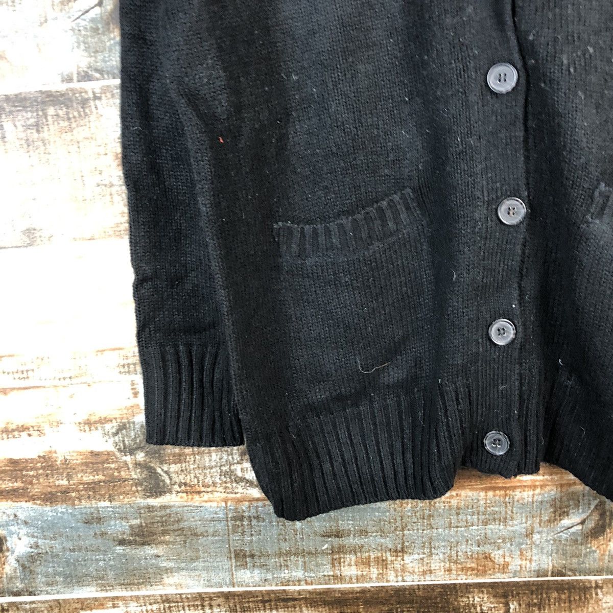 Homespun Knitwear DL Cinema Club Black Cardigan Knitwear #C573 Size US M / EU 48-50 / 2 - 7 Thumbnail