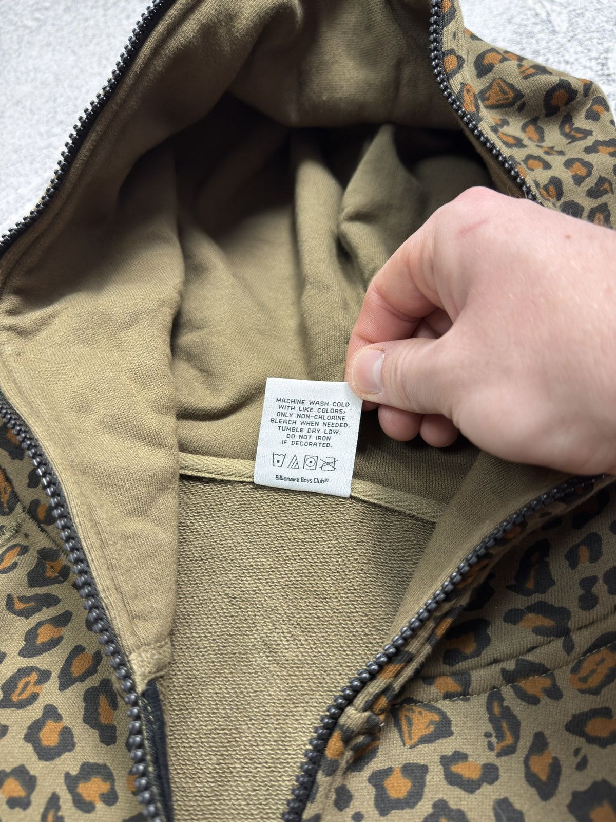 Billionaire Boys Club Billionaire Boys Club Leopard Print Full Zip Up Hoodie Size US M / EU 48-50 / 2 - 9 Thumbnail