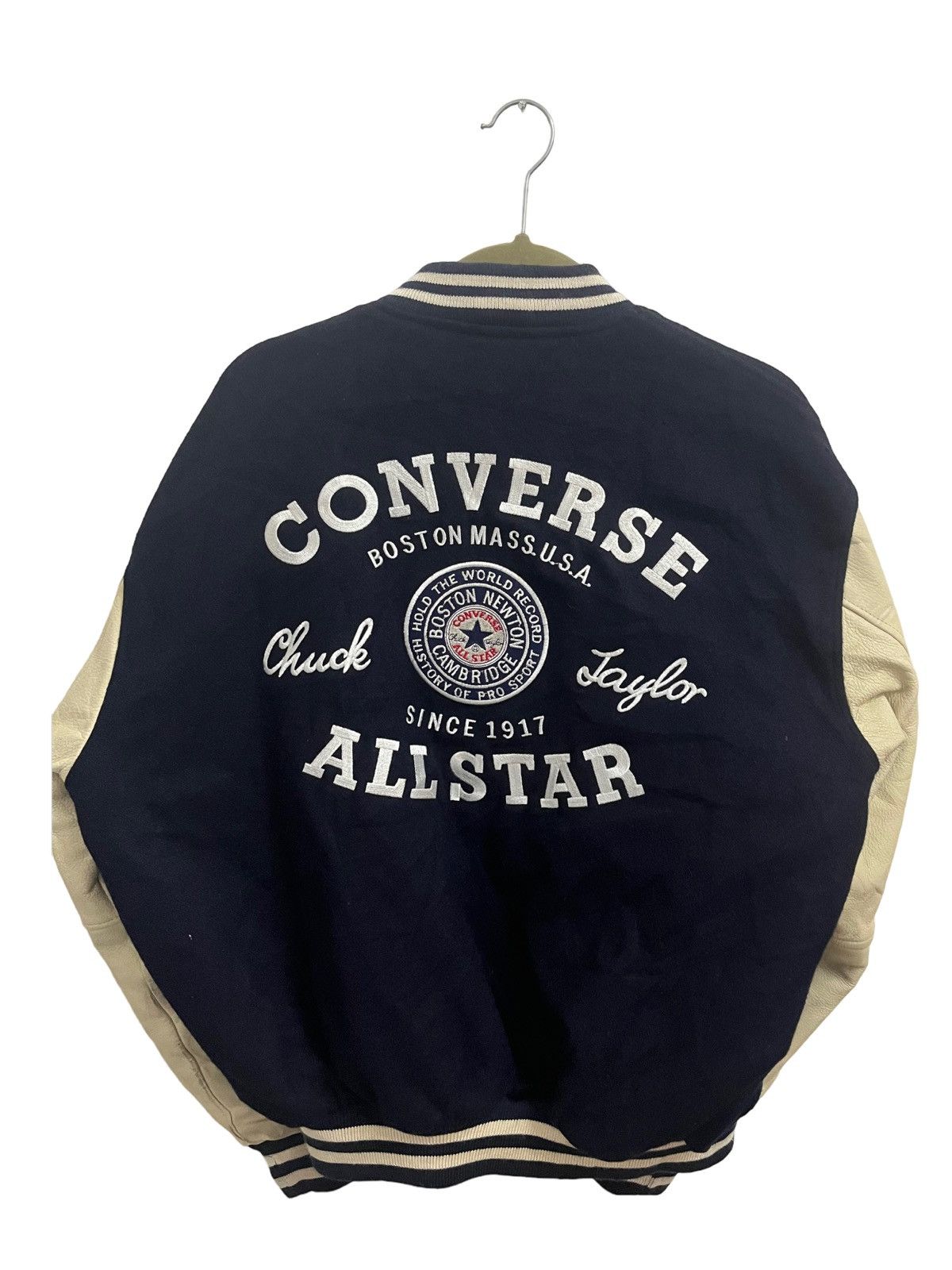 Converse Converse Chuck Taylor Wool Leather Varsity Jacket Size US L / EU 52-54 / 3 - 12 Thumbnail