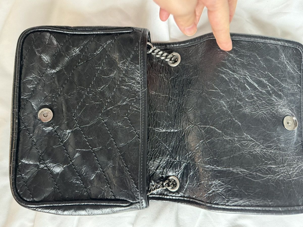 Yves Saint Laurent Niki Chain Wallet Crinkled Leather Size ONE SIZE - 3 Thumbnail