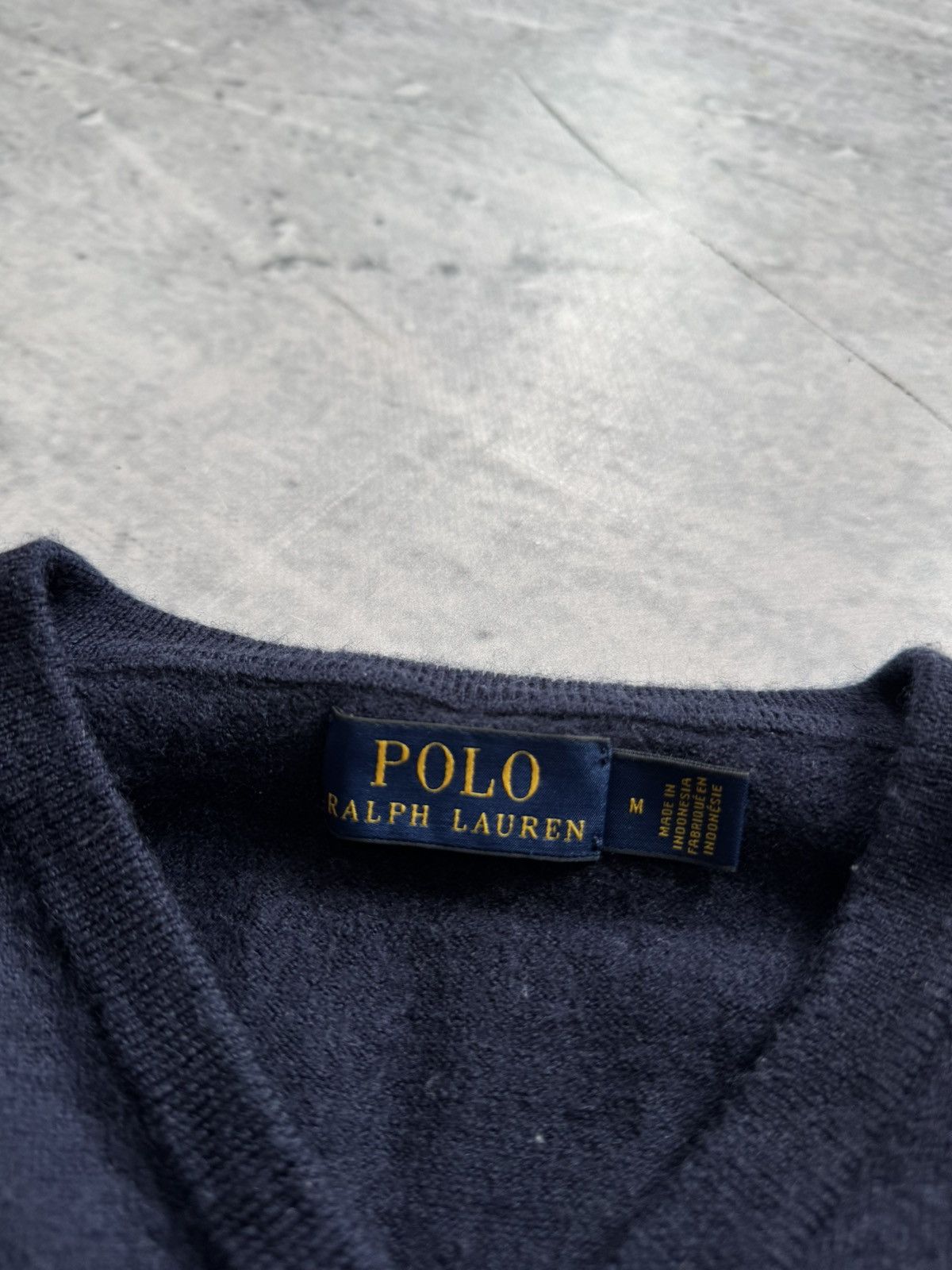Polo Ralph Lauren × Vintage 100% Wool Ralph Lauren blue sweater Size US M / EU 48-50 / 2 - 3 Thumbnail