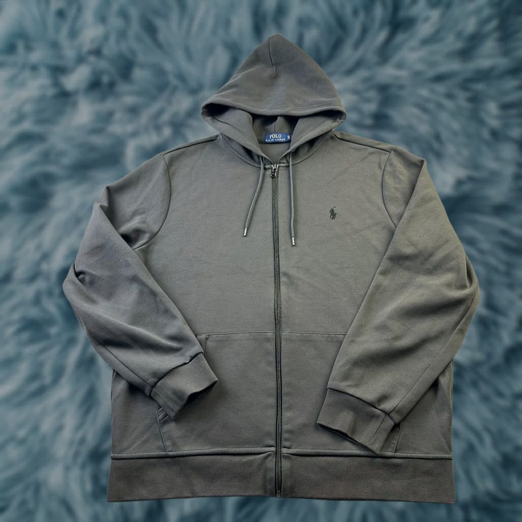 Polo Ralph Lauren Polo Ralph Lauren Hoodie Mens XL Gray Pony Double Knit Tech Fleece Full Zip Hooded Pockets Embroidered Logo Vintage: No Size US XL / EU 56 / 4 - 1 Thumbnail