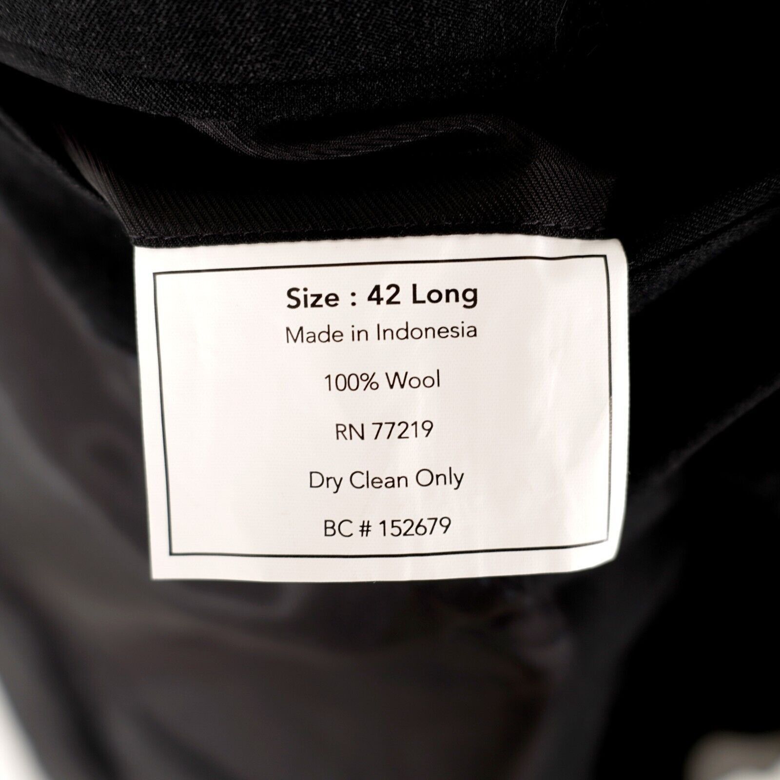 Pronto Uomo Pronto Uomo Wool Black 2 Button Blazer 40L Or Slim 42L Size 40L - 10 Thumbnail