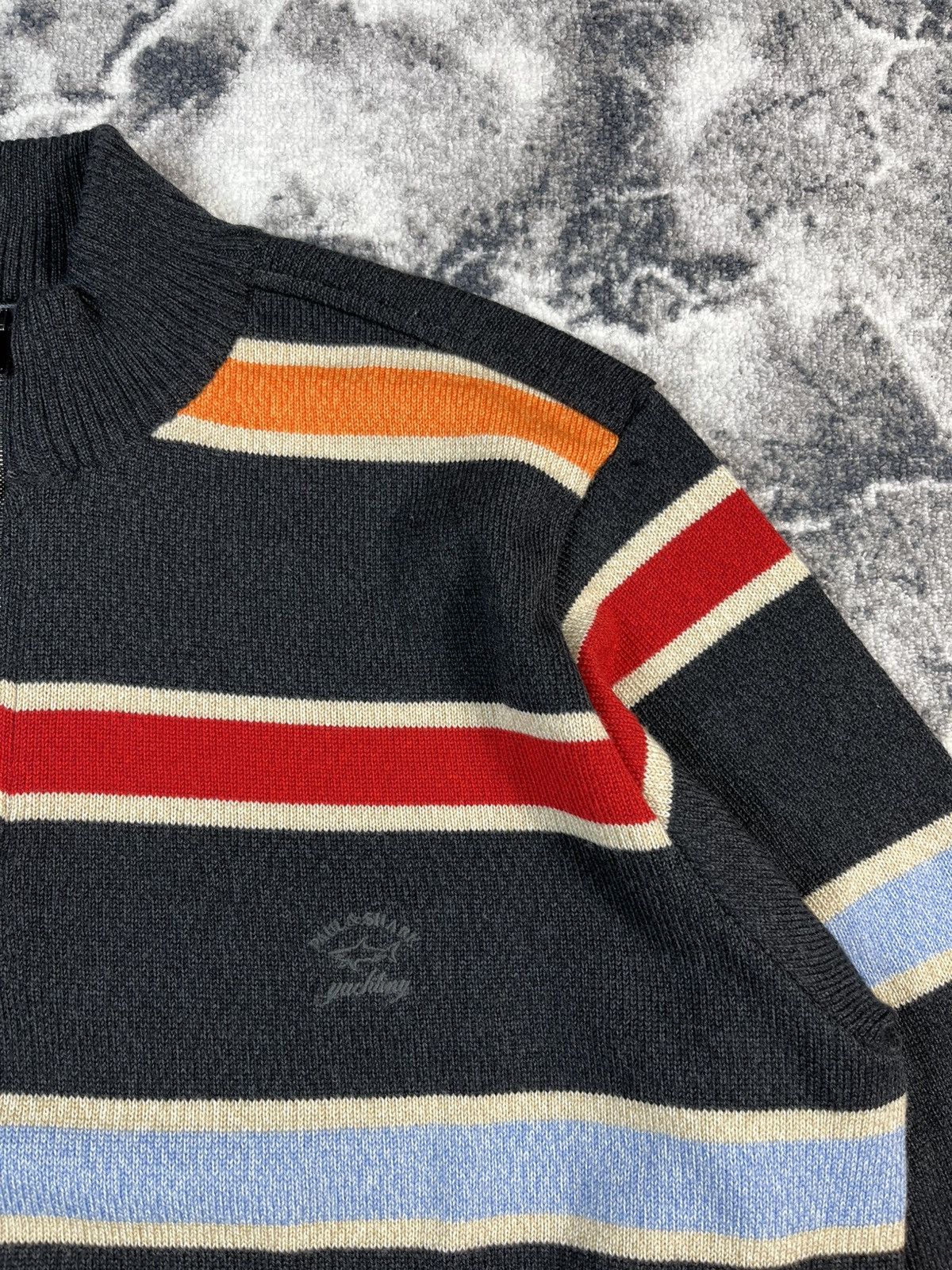 Paul & Shark Paul & Shark Striped Wool Sweater XXL Fits XL Size US XL / EU 56 / 4 - 4 Thumbnail