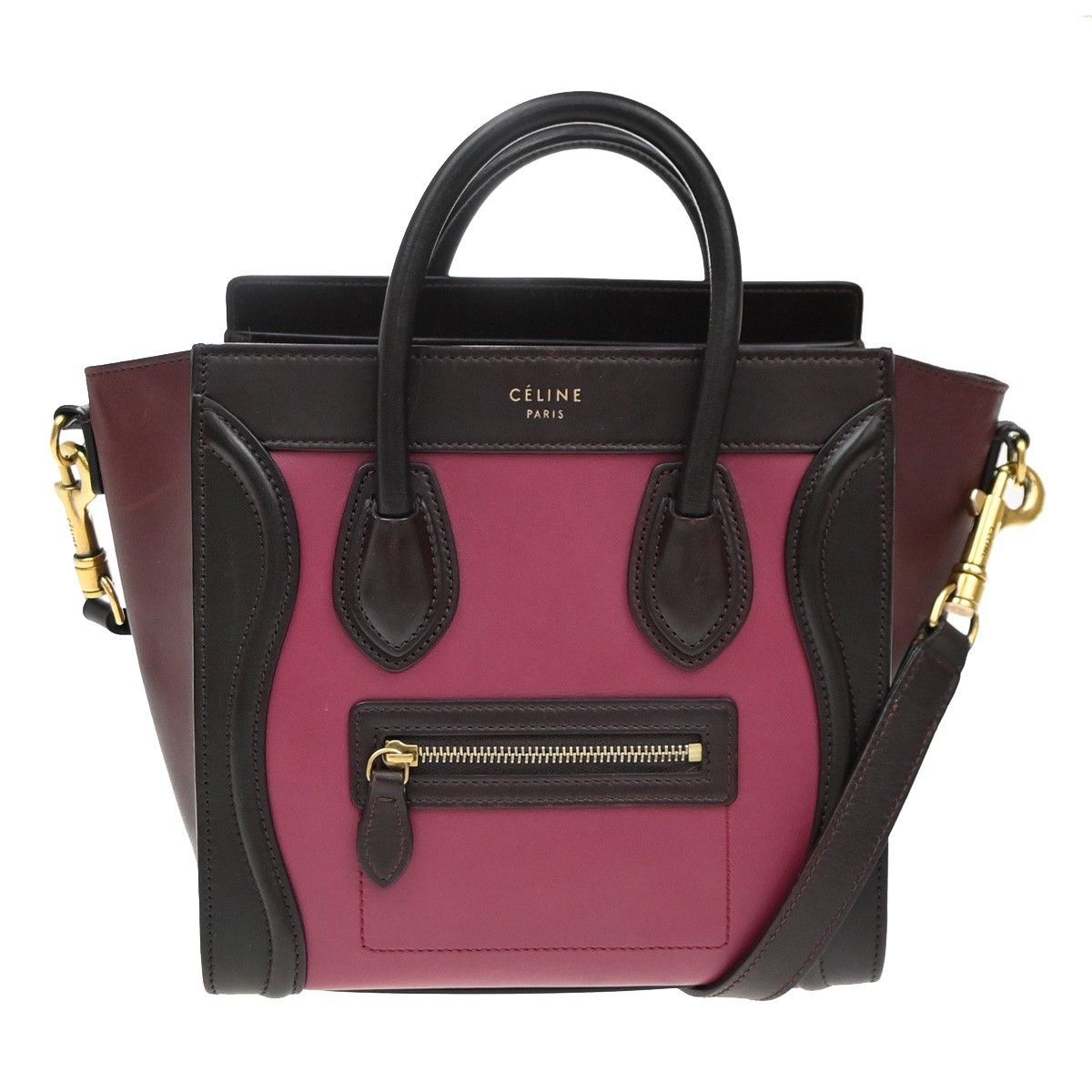 Celine Celine Tricolor Shoulder Luggage Bag Leather Size ONE SIZE - 1 Thumbnail