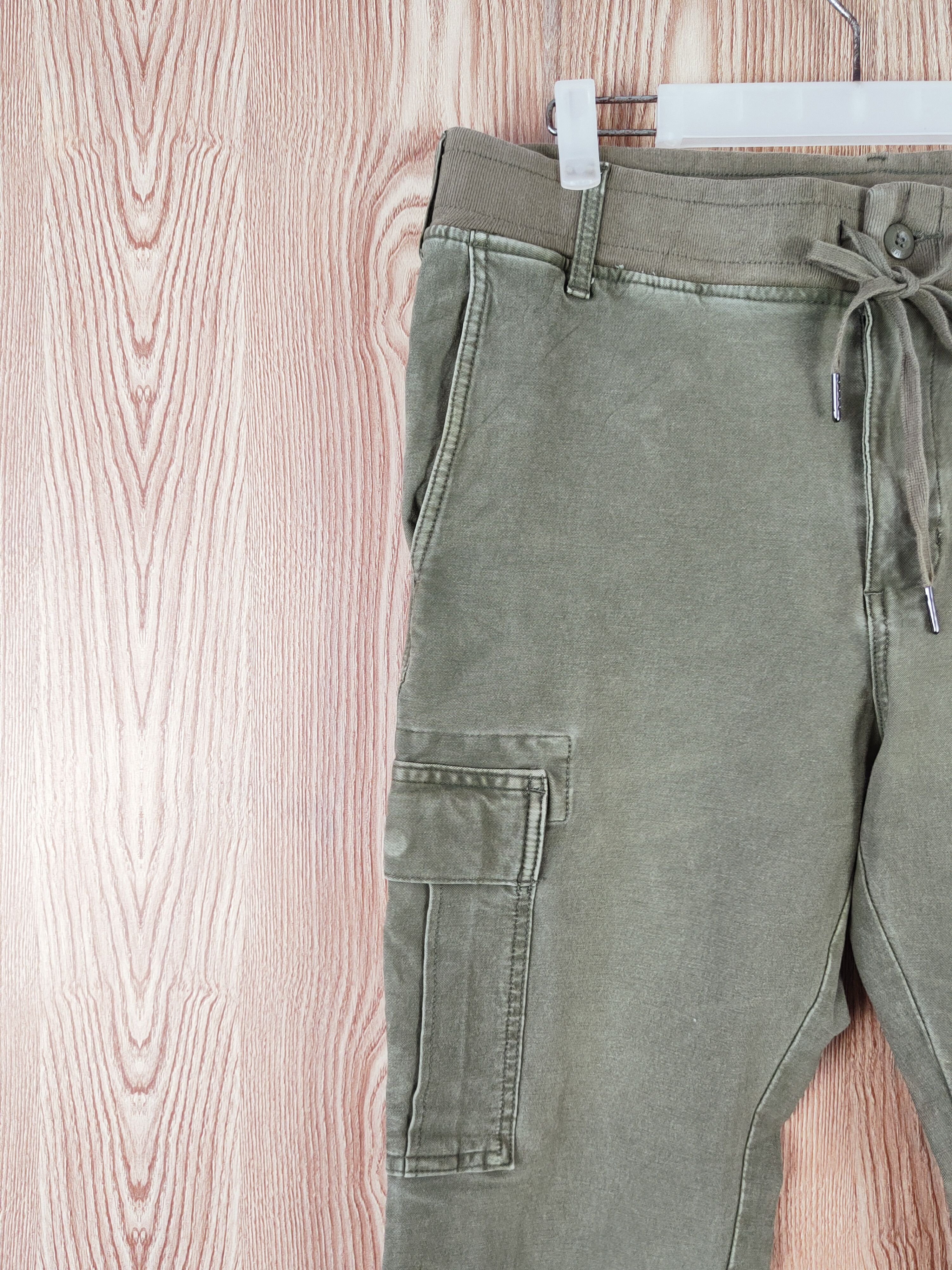 Japanese Brand Back Number Green Multipocket Tactical Cargo Pants #W637 Size US 31 - 3 Thumbnail