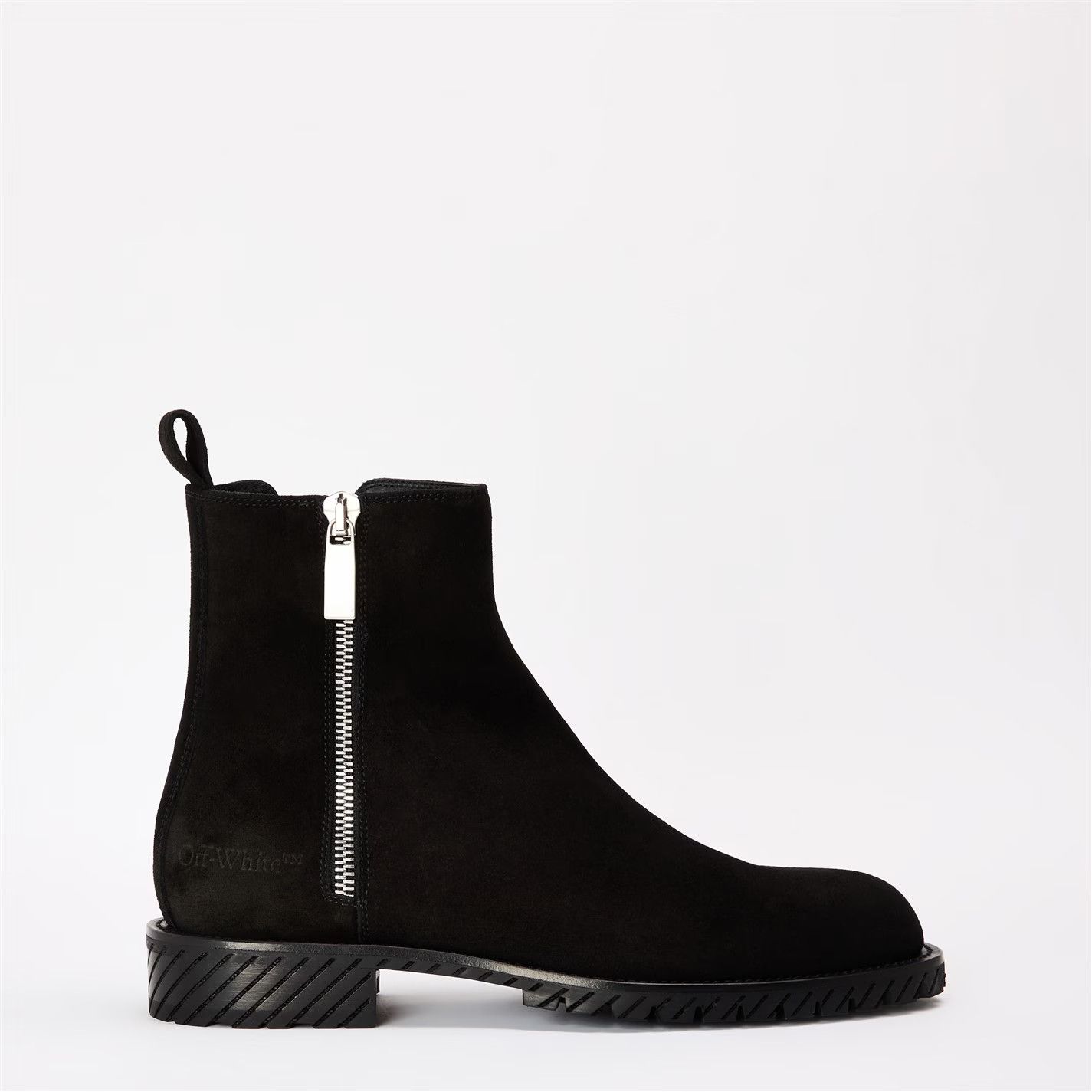 Off-White o1g2r1mq0326 Flat Ankle Boots in Black Size US 7 / EU 40 - 1 Thumbnail