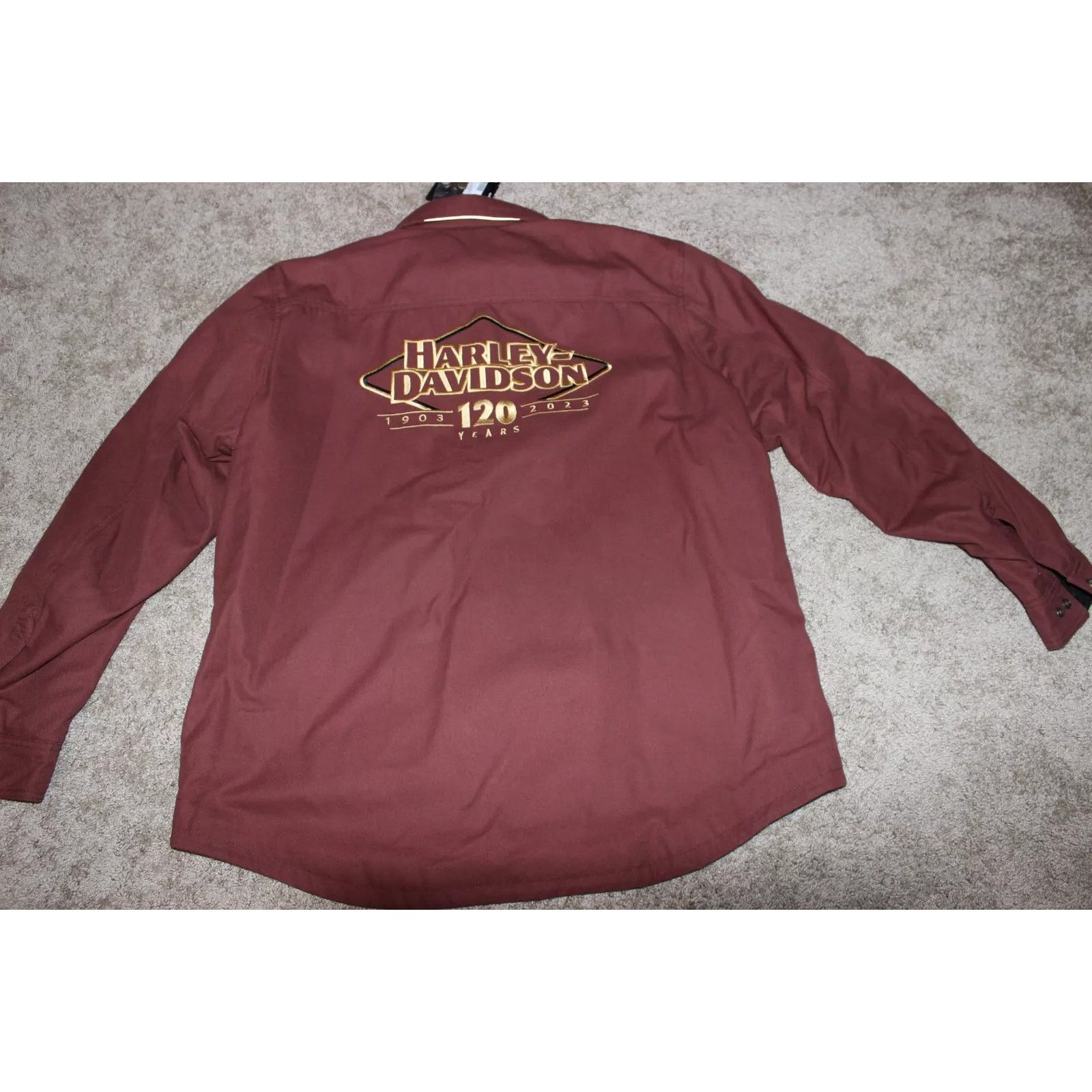 Harley Davidson Harley Davidson Anniversary Red Logo Riding Jacket Sz XL Size US XL / EU 56 / 4 - 8 Thumbnail