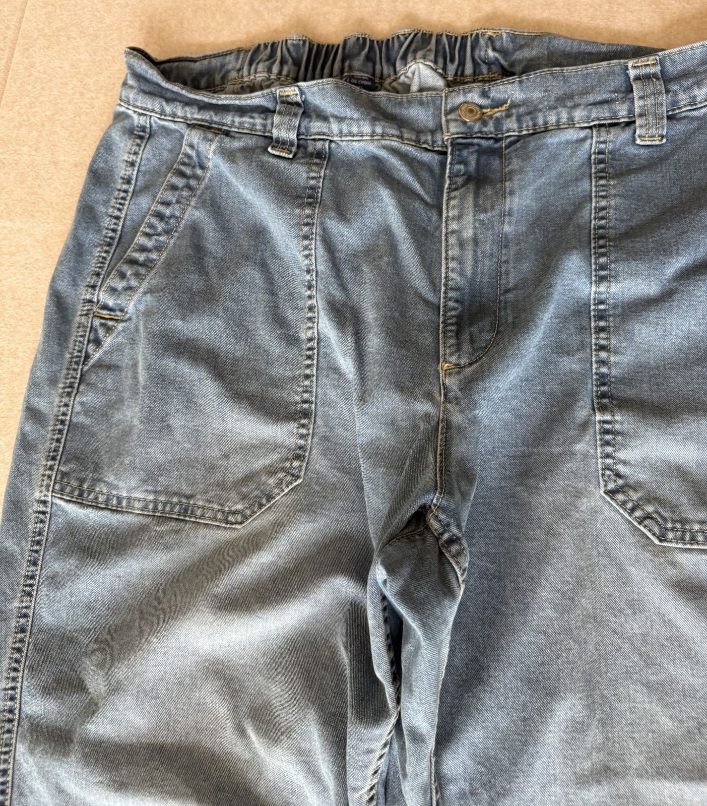 Old Navy Old Navy Womens XL Jean Chinos Baggy High Rise Denim Pants Size 36" / US 14 / IT 50 - 2 Thumbnail