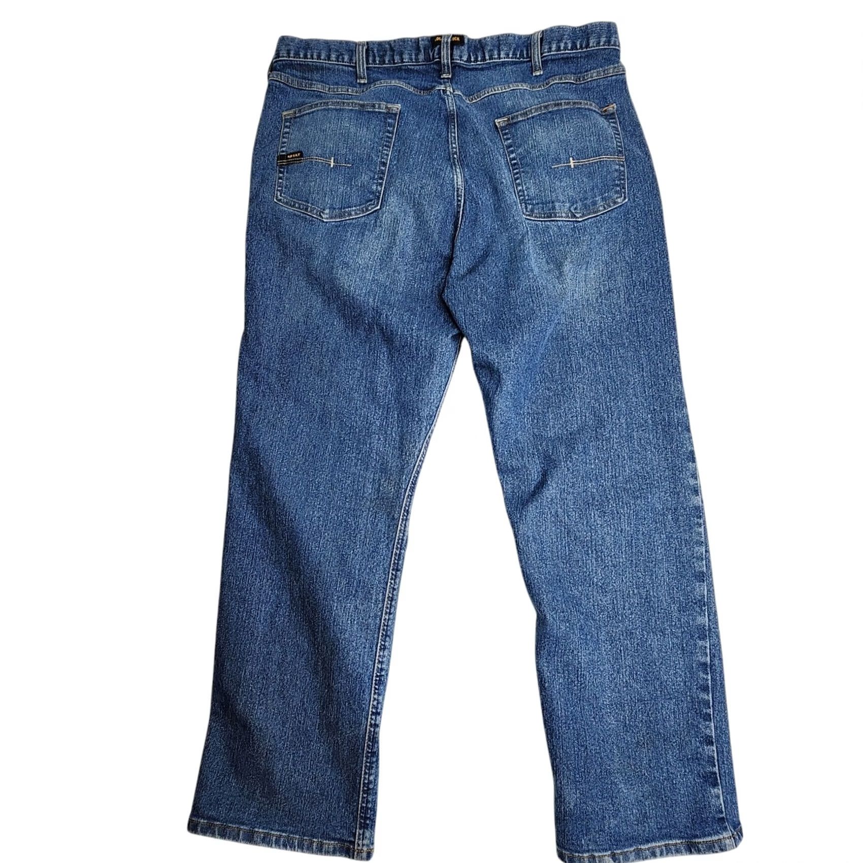 Ariat Ariat Rebar M4 Relaxed Boot Jeans Blue Denim Loop Lock Workwear 42 x 32 Mens Size US 42 / EU 58 - 2 Thumbnail