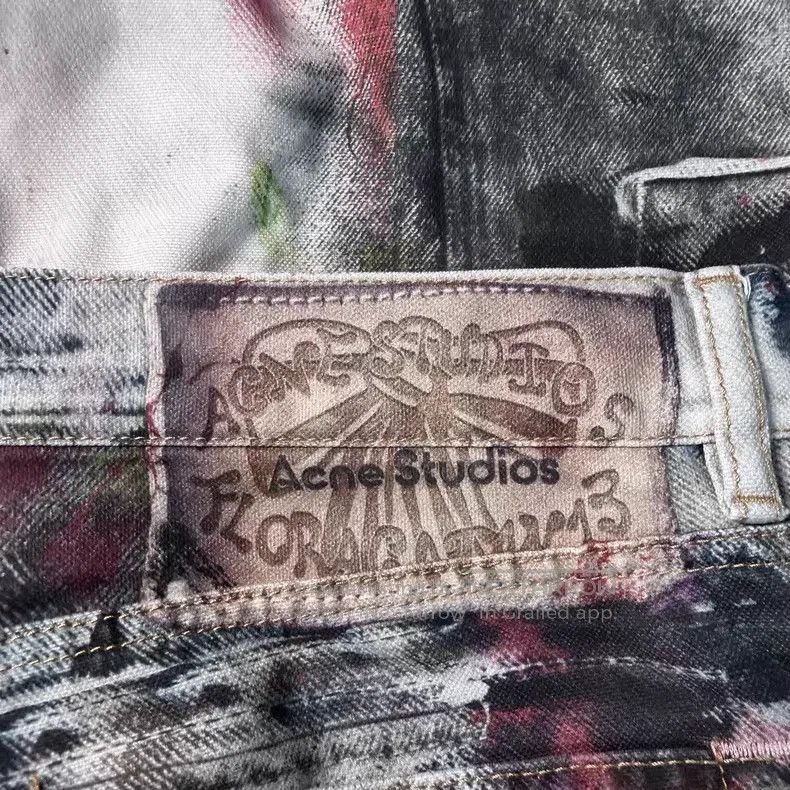 Acne Studios Acne Studios 1981 Vintage Graffiti Denim Pants Size US 31 - 5 Thumbnail