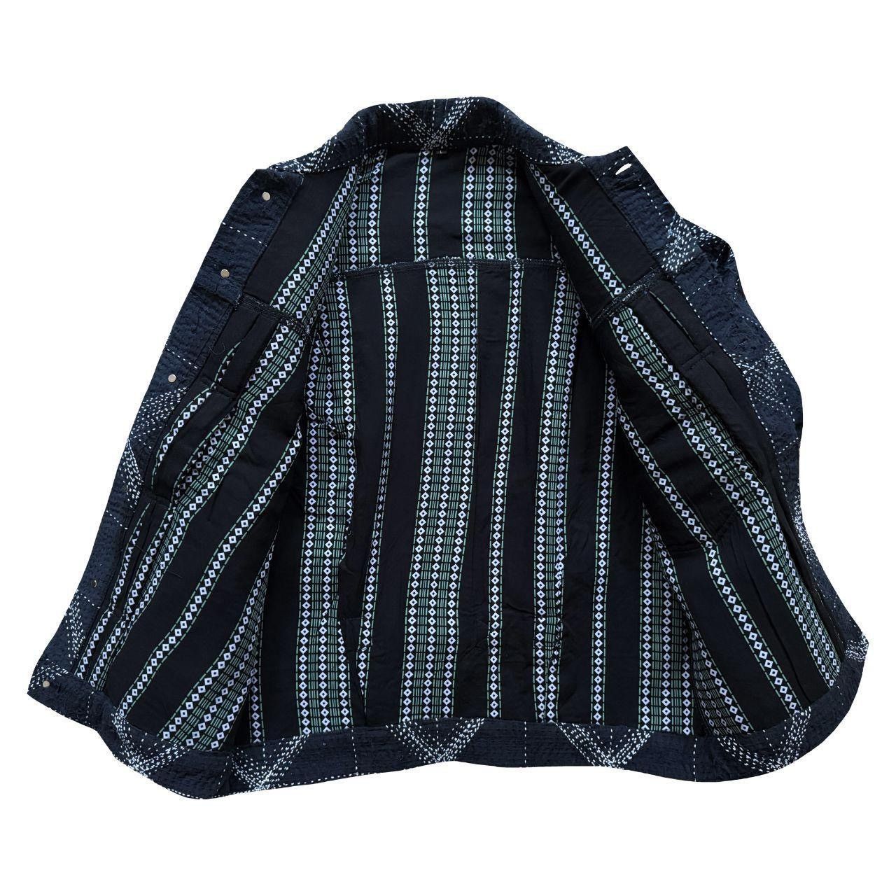 Kapital Indigo Boro Sashiko Denim Jacket Size US XL / EU 56 / 4 - 8 Thumbnail