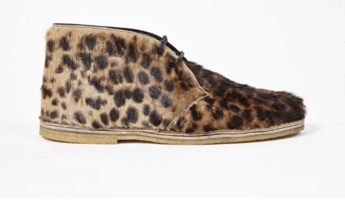 Saint Laurent Paris Saint Laurent Wolf Lynx Pony Hair Boots $1195 Size US 13 / EU 46 - 1 Thumbnail