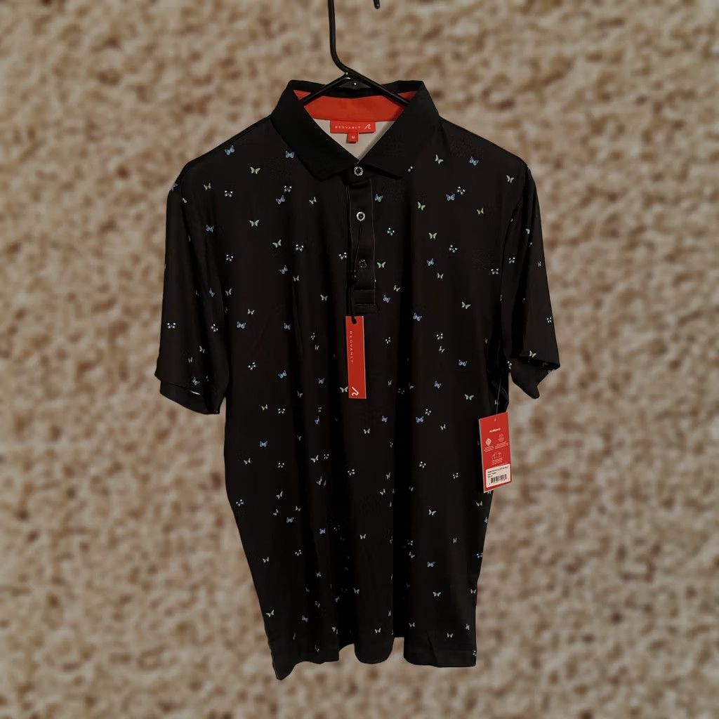 Vintage Redvanly Fullerton Butterfly Tuxedo Black Golf Polo Shirt Men's Medium Size US M / EU 48-50 / 2 - 1 Thumbnail