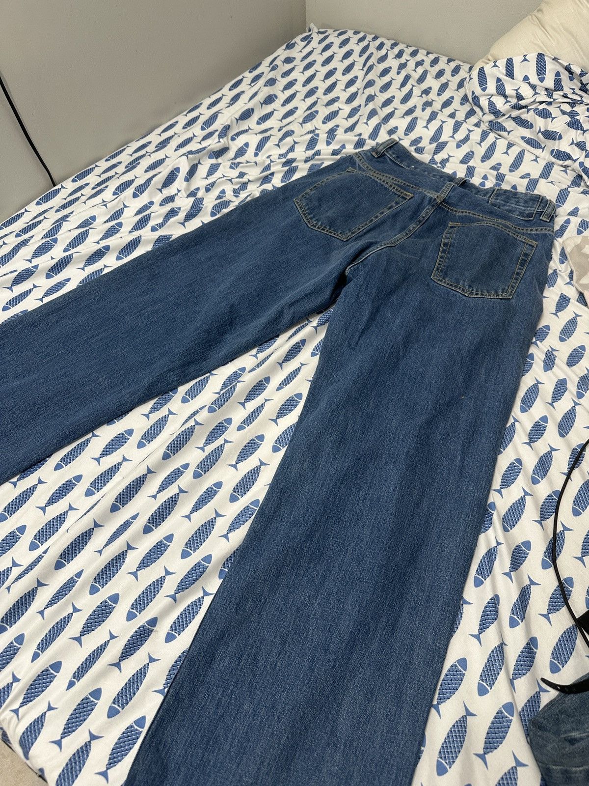 Zara Zara Blue Baggy Pants Size US 31 - 8 Thumbnail